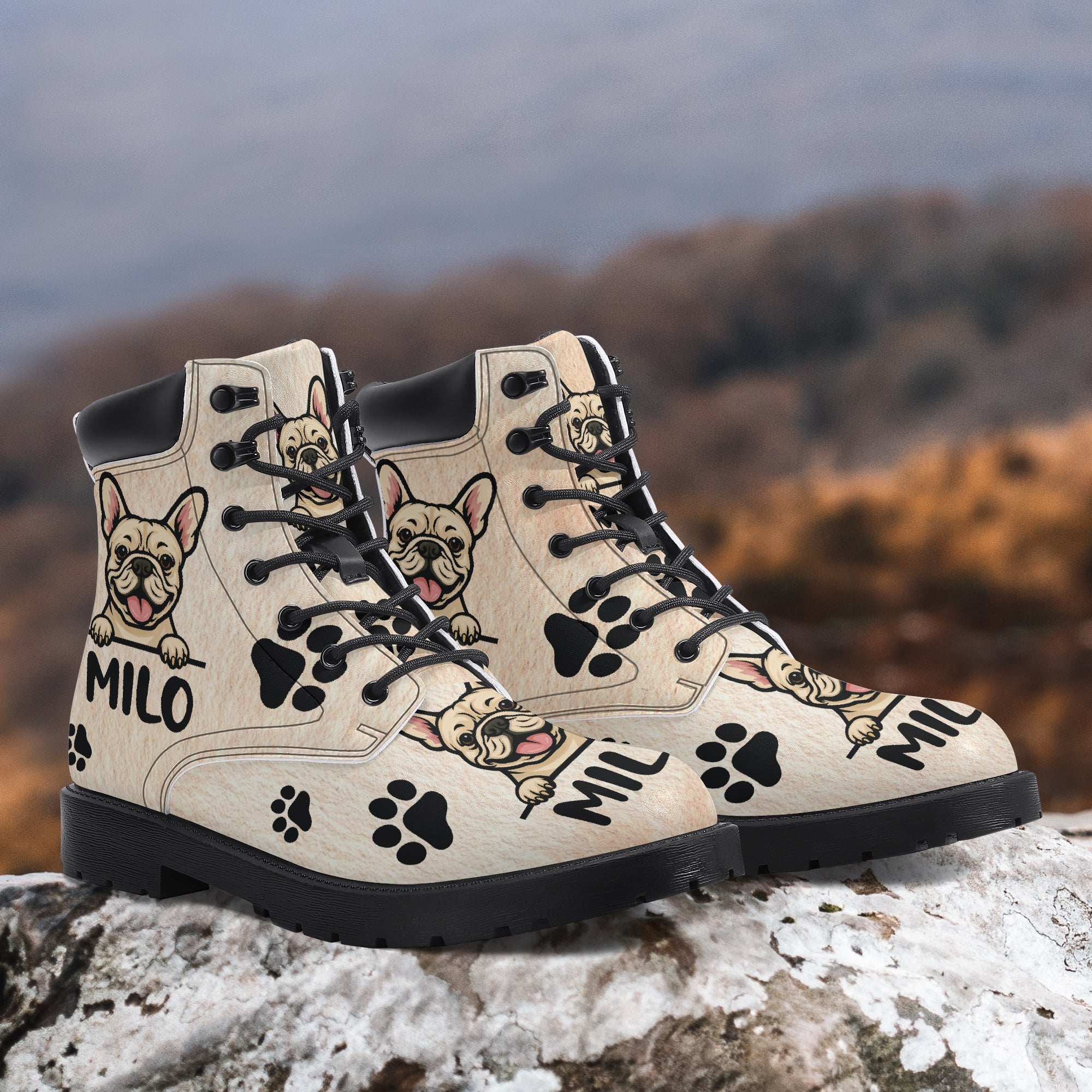 French Bulldog Personalized Fashion Boots for Bulldog Owners-fadou