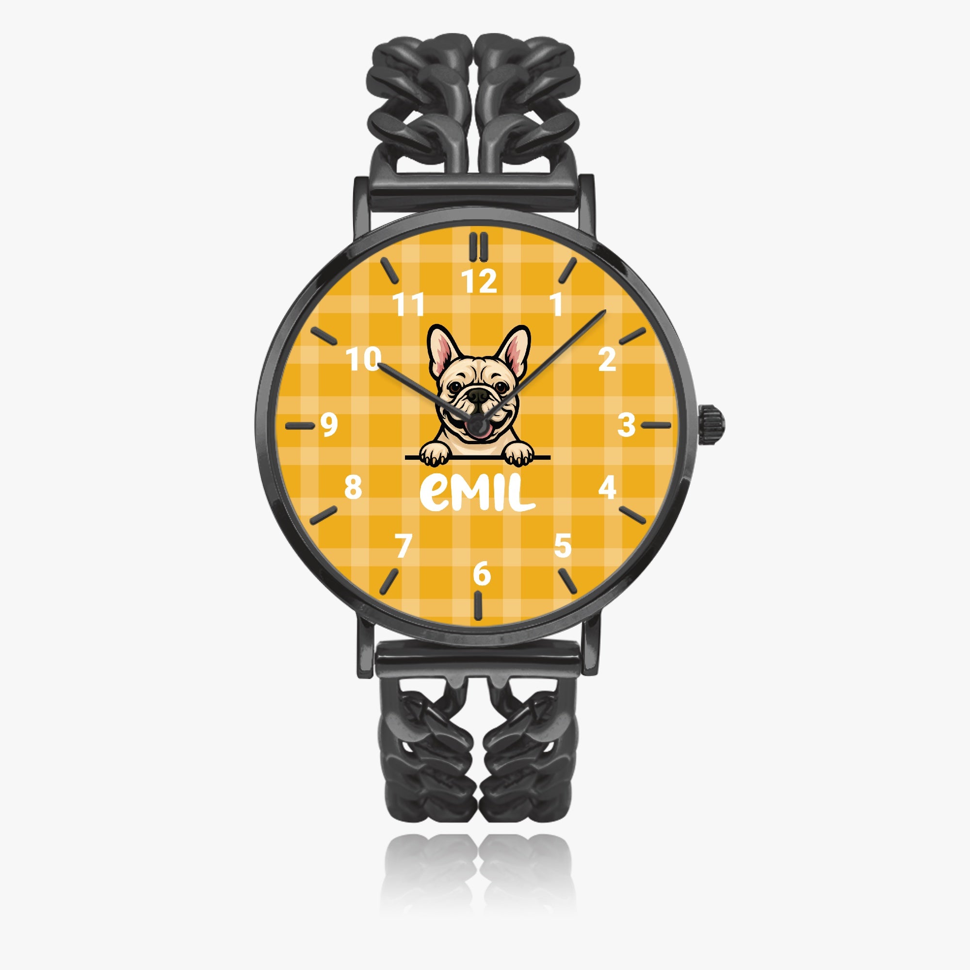 French Bulldog Personalized Quartz Timepiece for Pet Culture-fadou