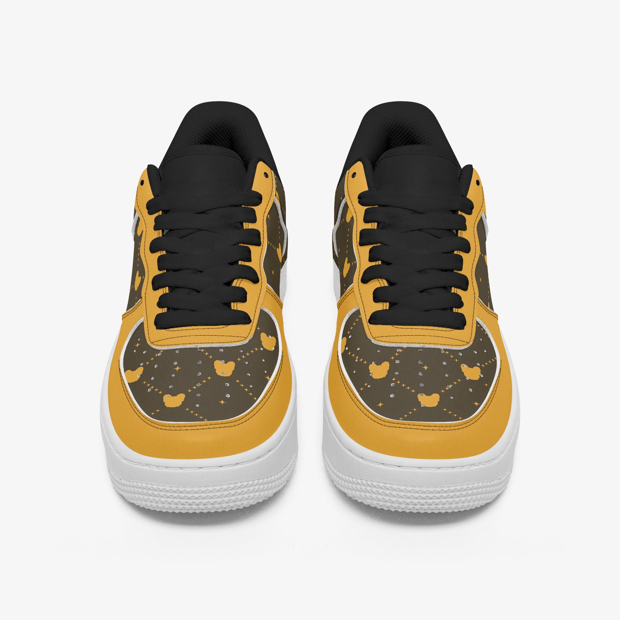 French Bulldog Leather High-Top Shoes for Everyday Wear-fadou