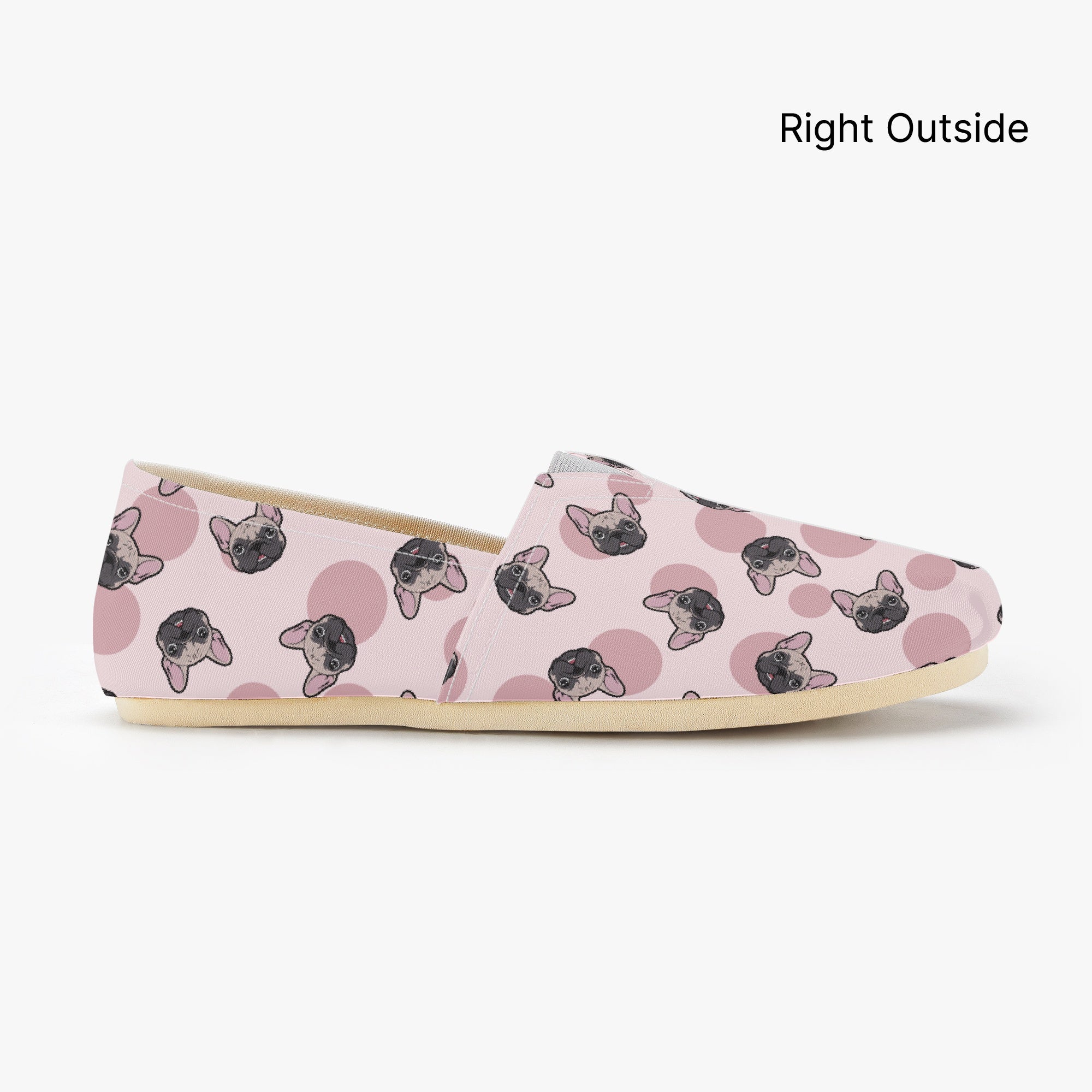 French Bulldog Casual Classic Sneakers for Frenchie Fans-fadou