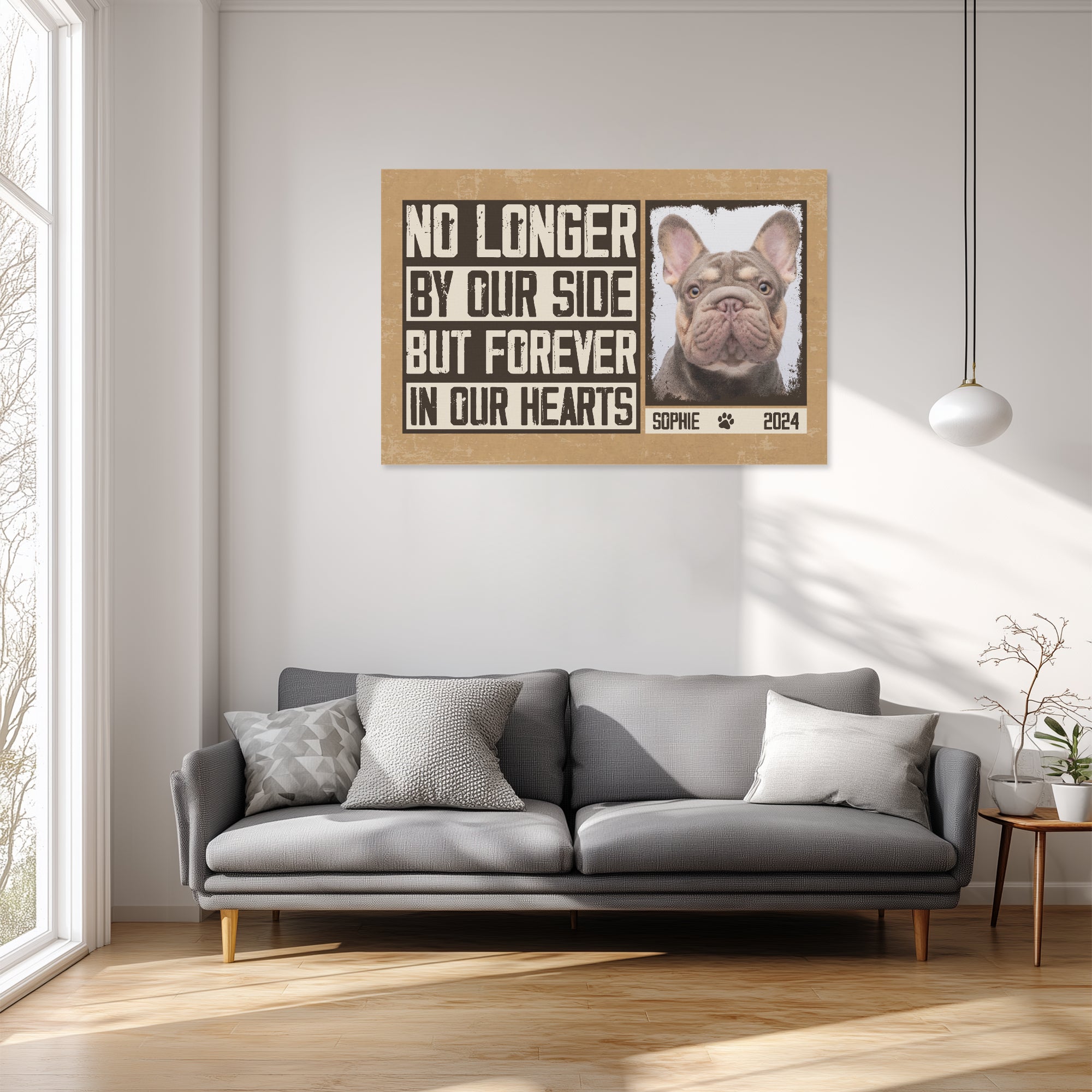 Frenchie Personalized Canvas Wall Art for Dog Moms & Dads-fadou
