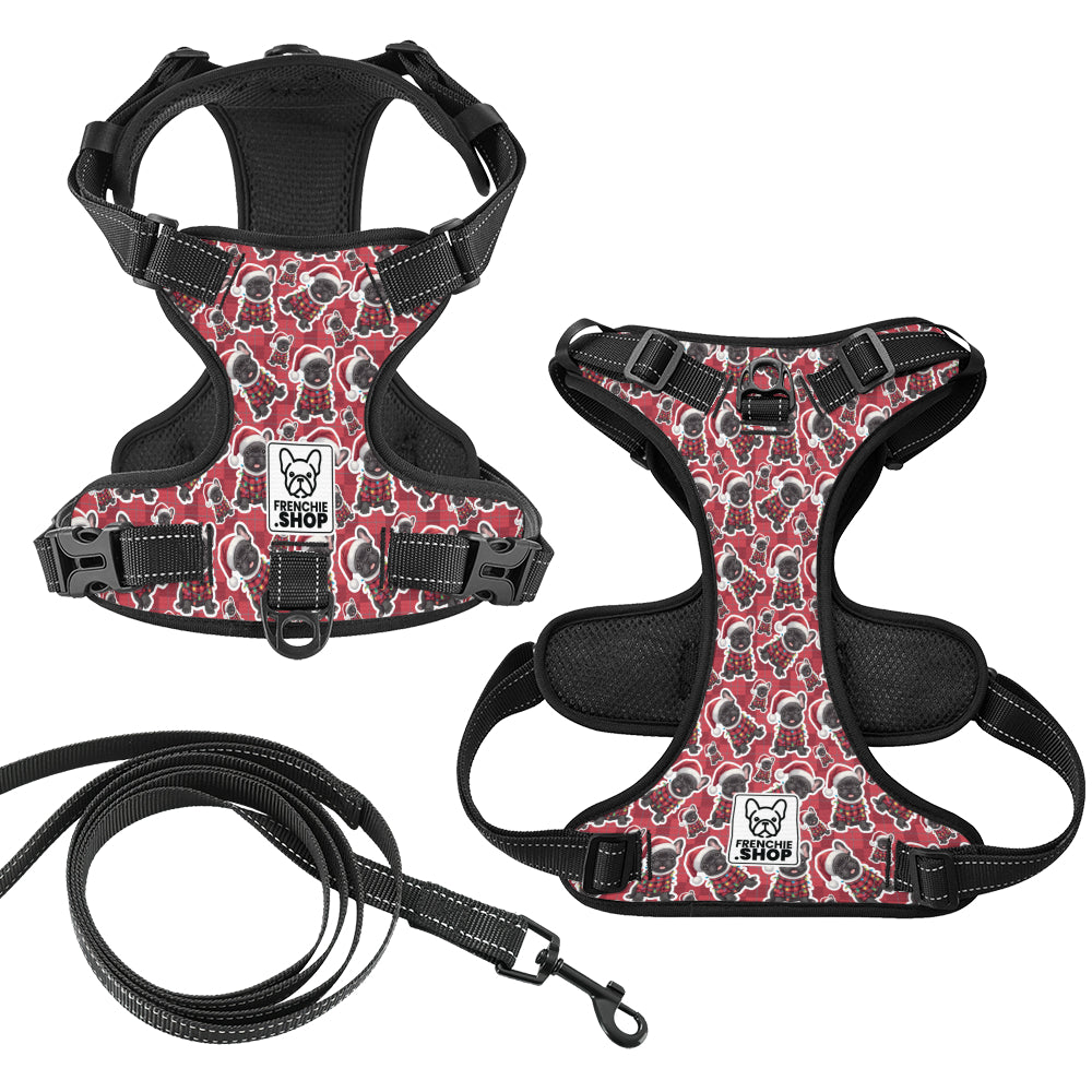 French Bulldog No-Pull Walking Harness for Short-Nosed Dogs-fadou