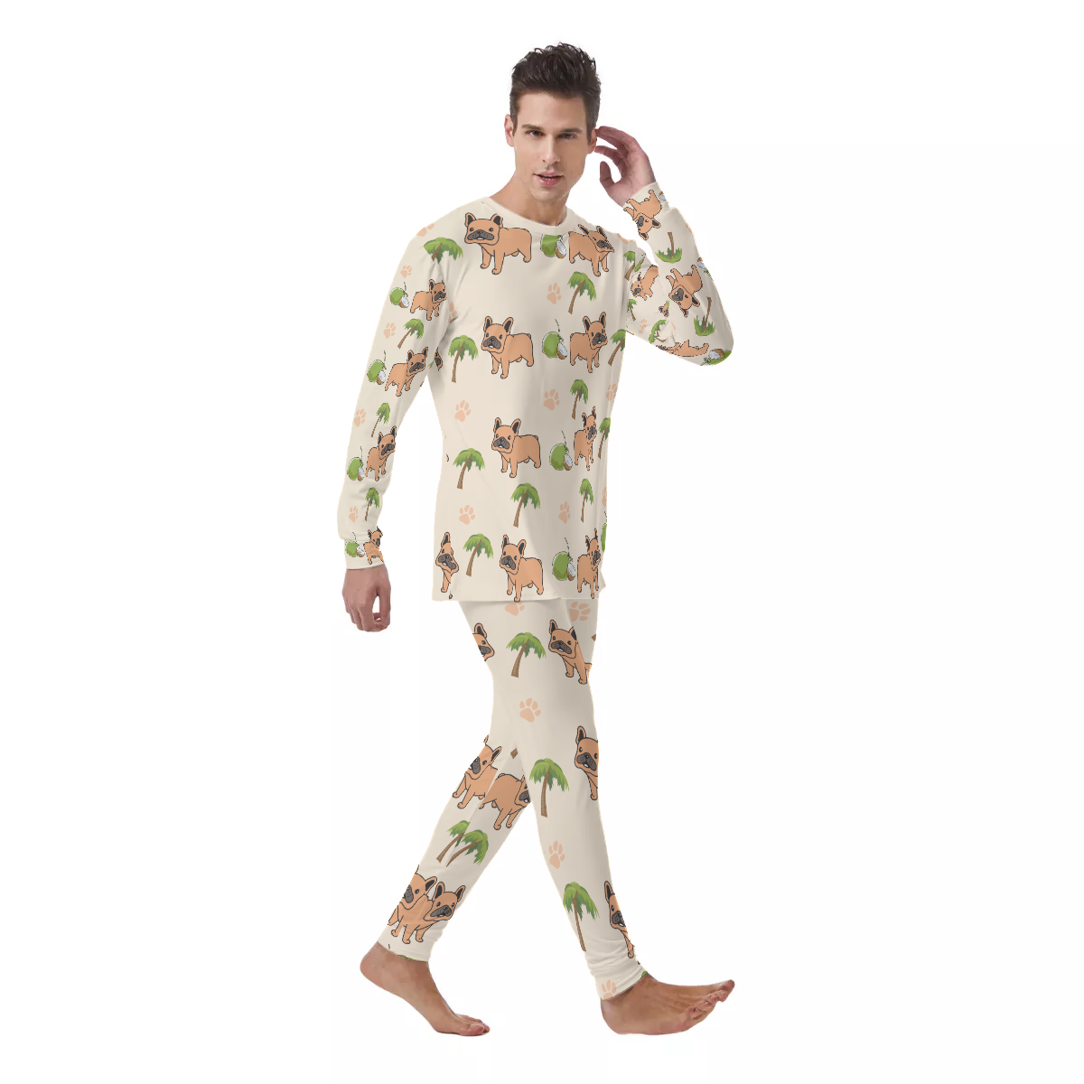 French Bulldog Cozy Pajama Set for Frenchie Enthusiasts-fadou