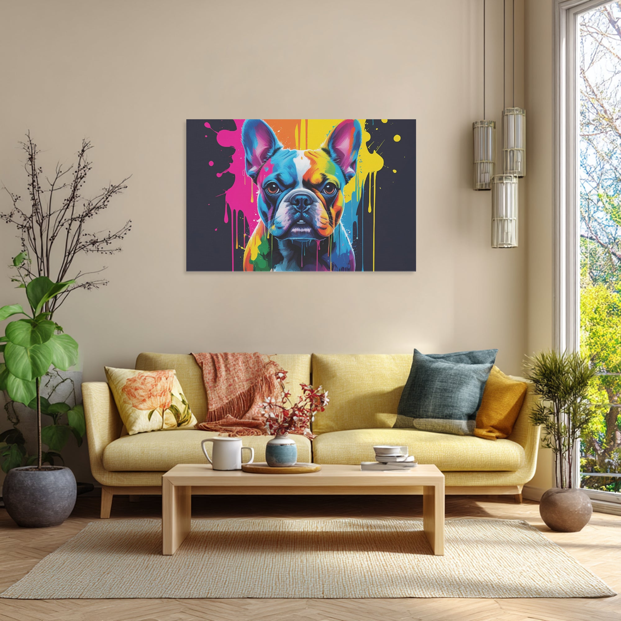 Frenchie Adorable Framed Poster for Frenchie Enthusiasts-fadou