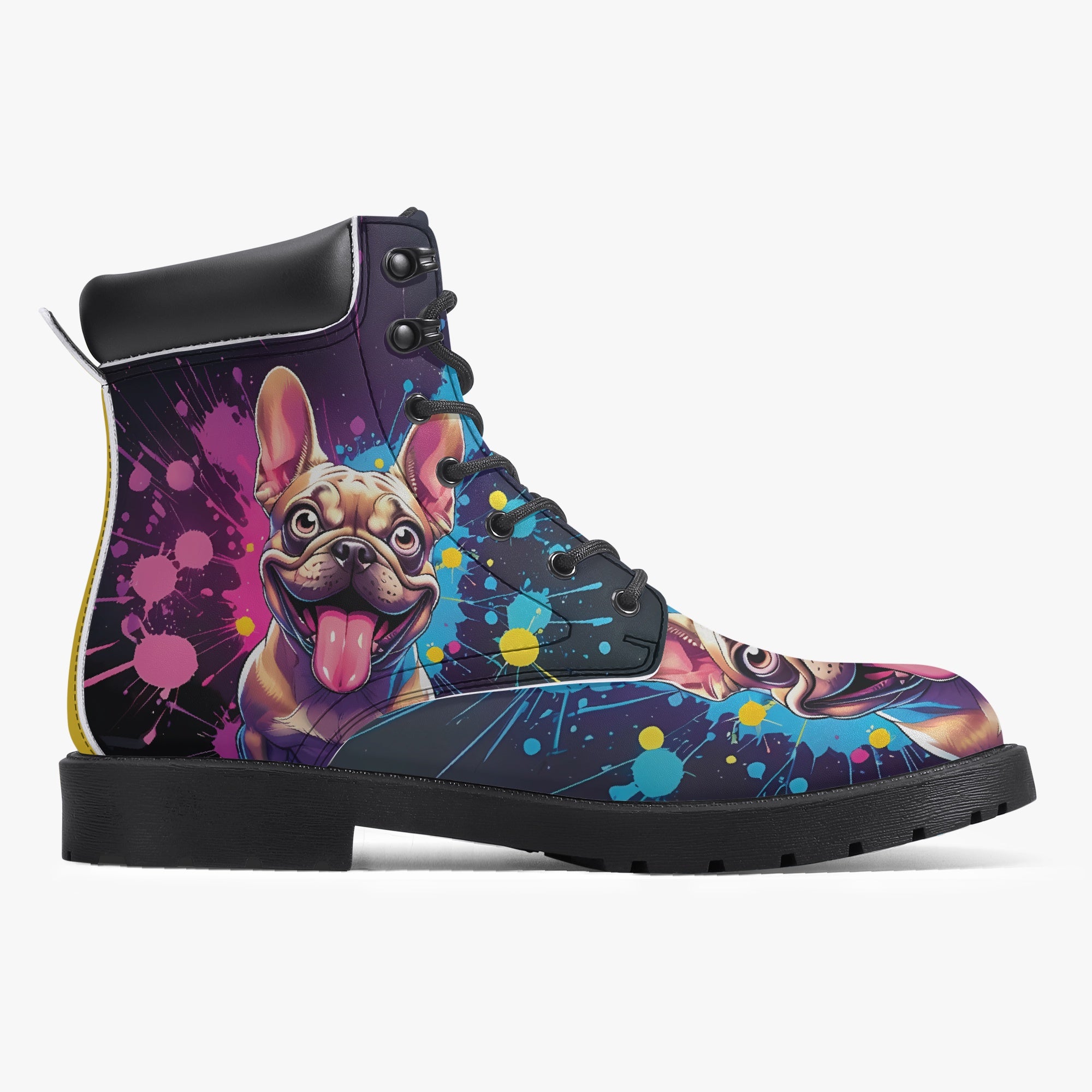 Khloe French Bulldog Ankle Booties for Frenchie Enthusiasts-fadou