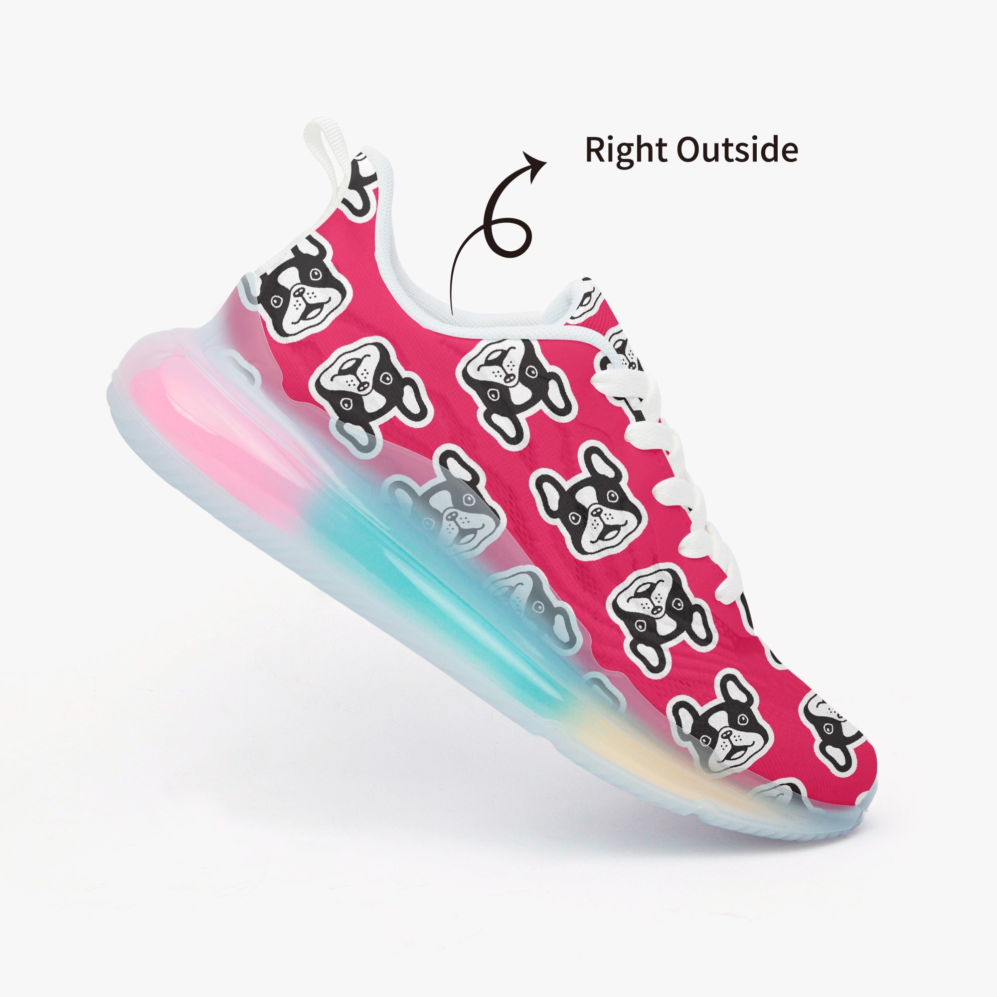 French Bulldog Lightweight Canvas Sneakers for Everyday Wear-fadou