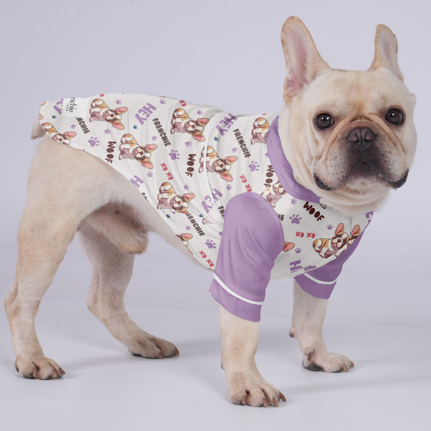 Gnocchi French Bulldog Pet Sleepwear for Flat-Face Breeds-fadou