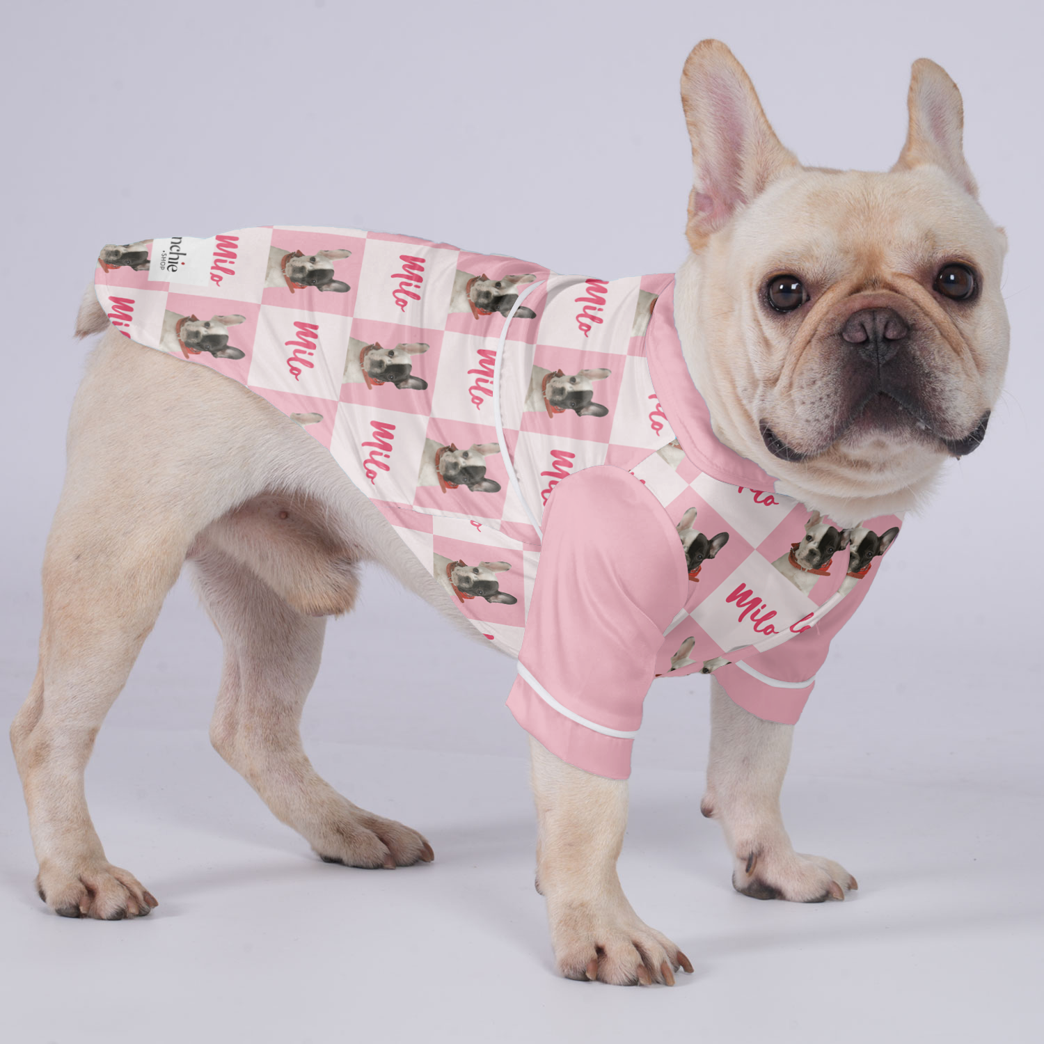 French Bulldog Personalized Pet Sleepwear for Outdoor Adventures-fadou