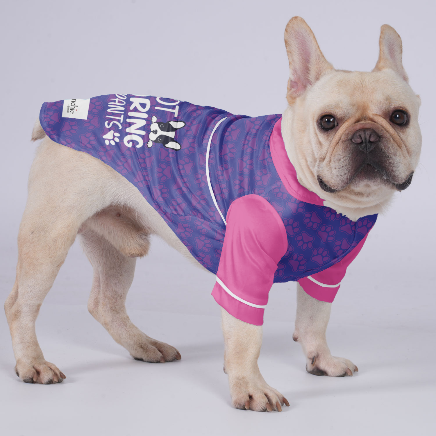 I'm Not Wearing Any Pants - Pajamas for French Bulldog for Stocky Dogs-fadou