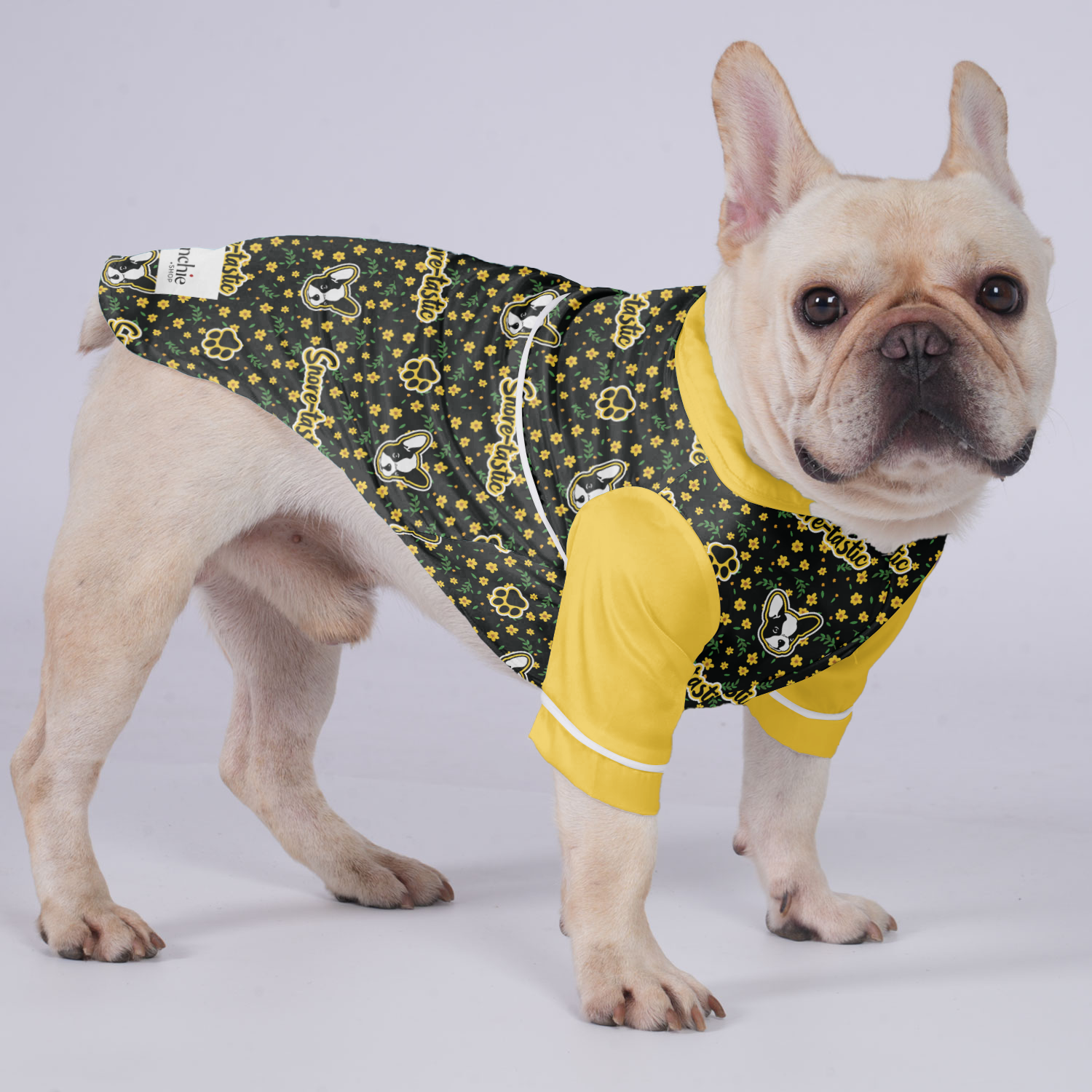Snore French Bulldog Night Outfit for Brachycephalic Dogs-fadou