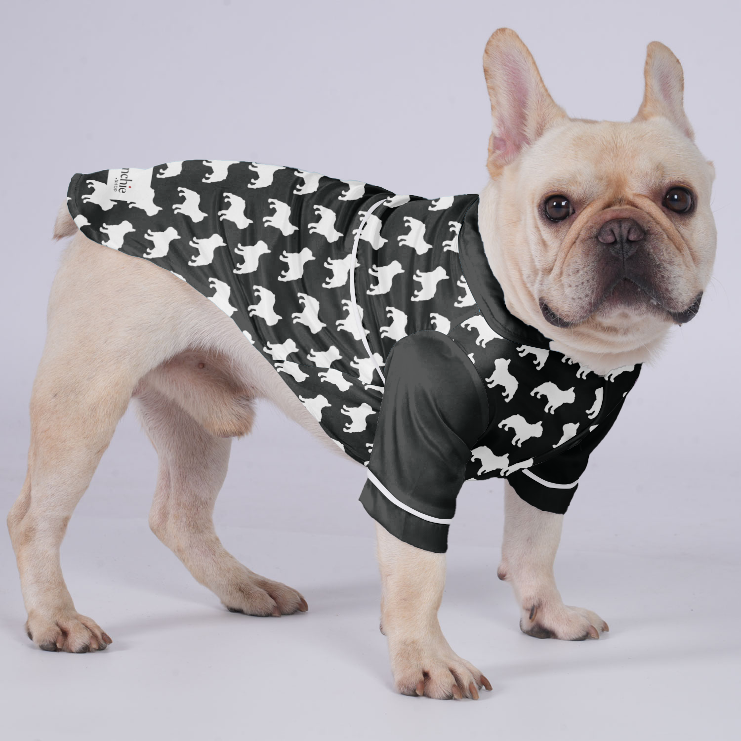 Belle French Bulldog Pet Sleepwear for Flat-Face Breeds-fadou