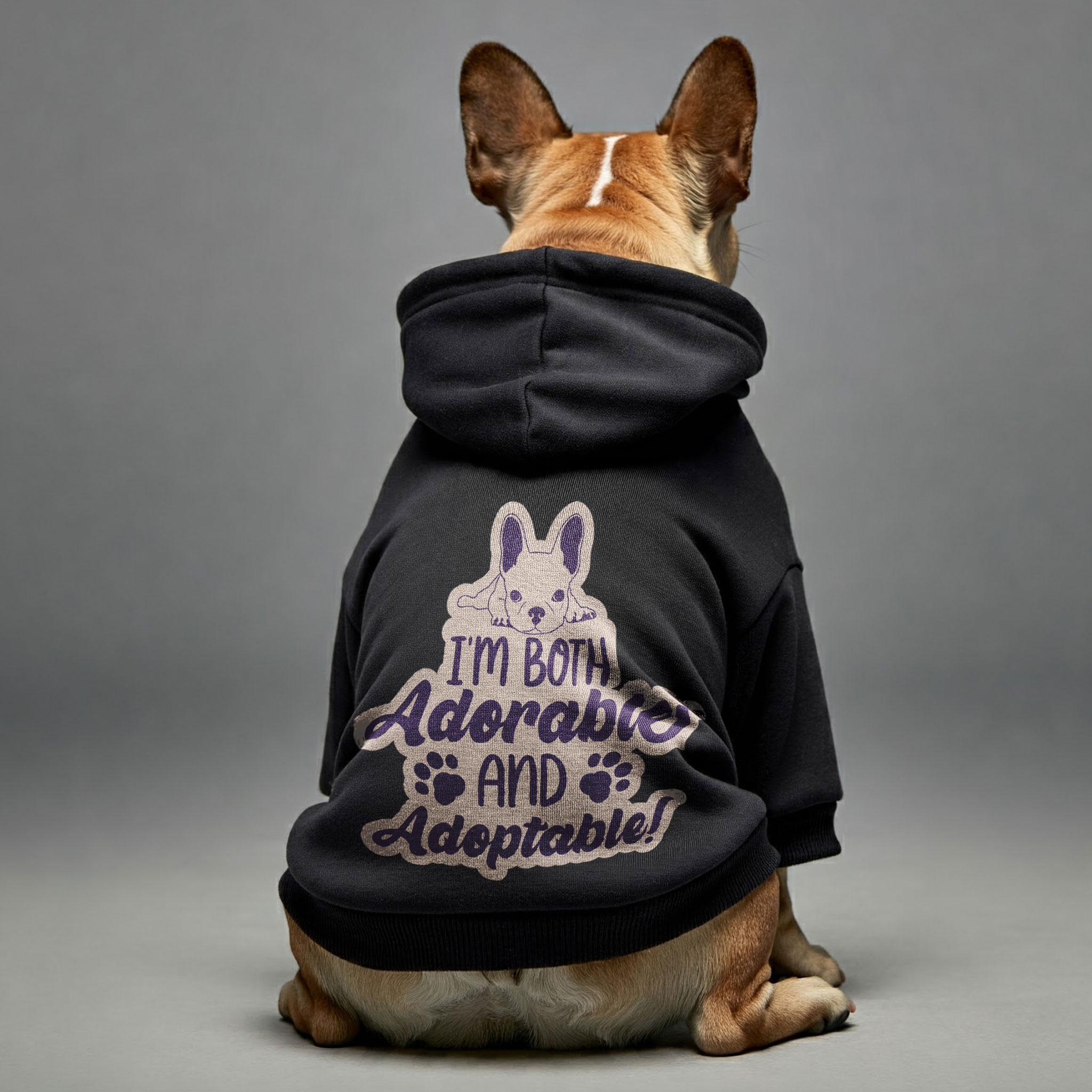 French Bulldog Cozy Pet Sweatshirt for Brachycephalic Dogs-fadou