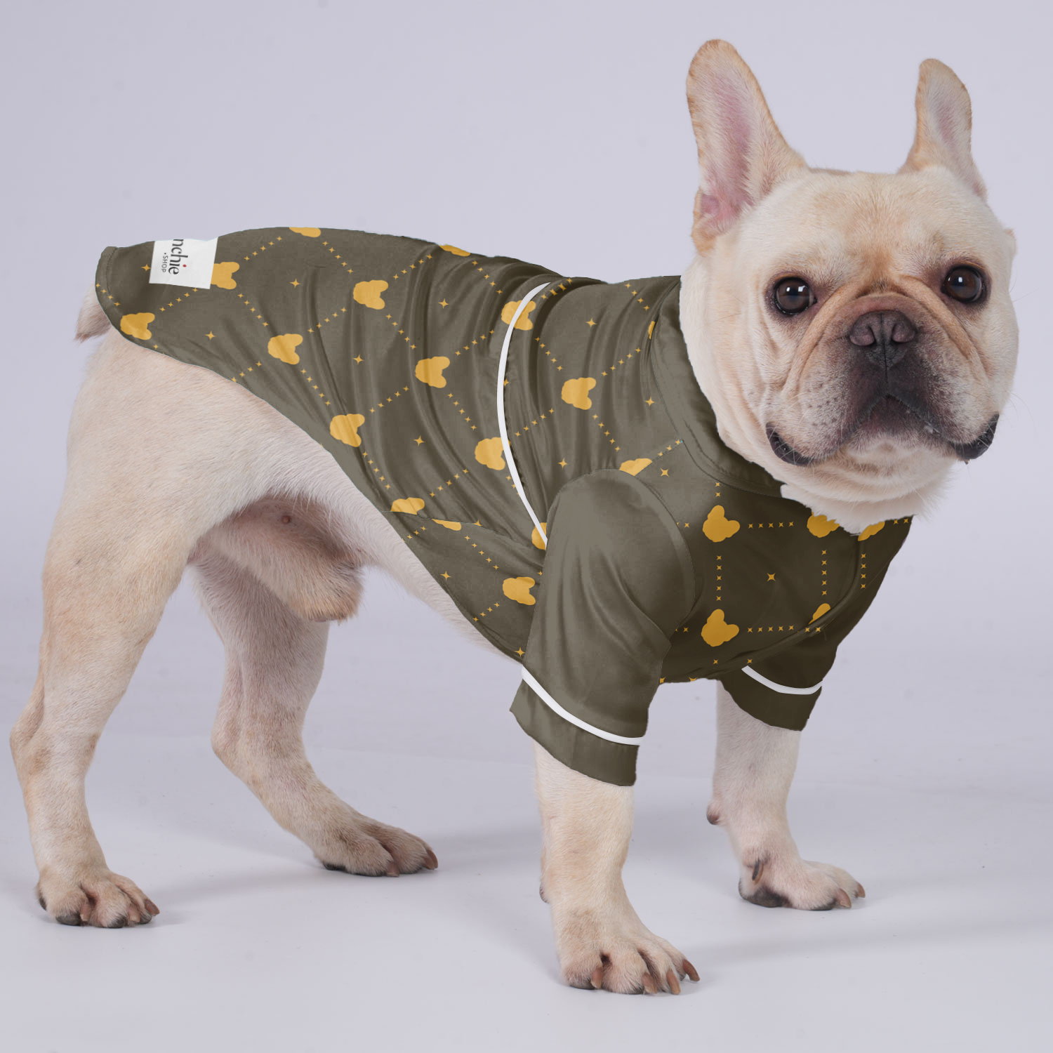 Winston French Bulldog Night Outfit for Short-Nosed Dogs-fadou