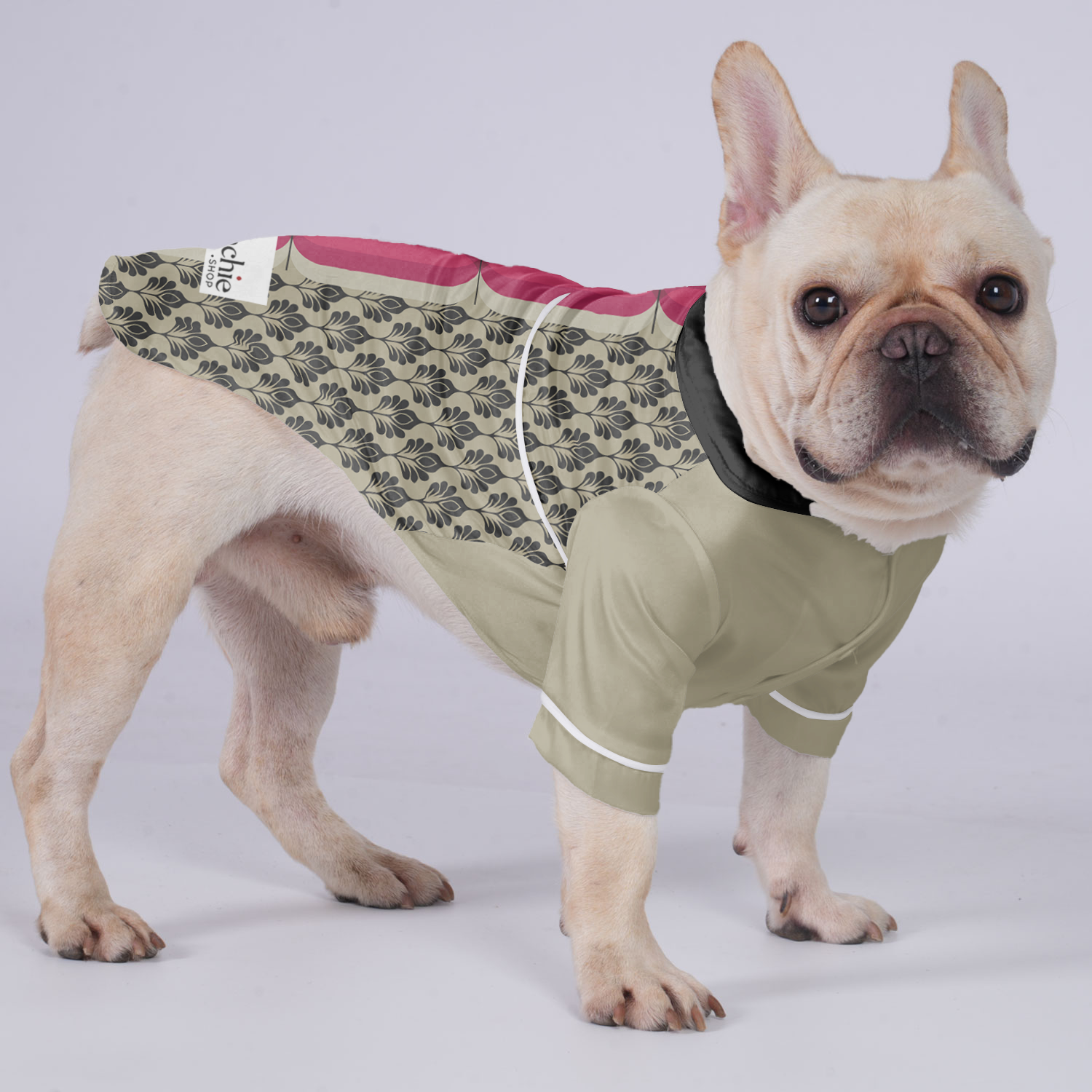 Sadie French Bulldog Pet Sleepwear for Brachycephalic Dogs-fadou