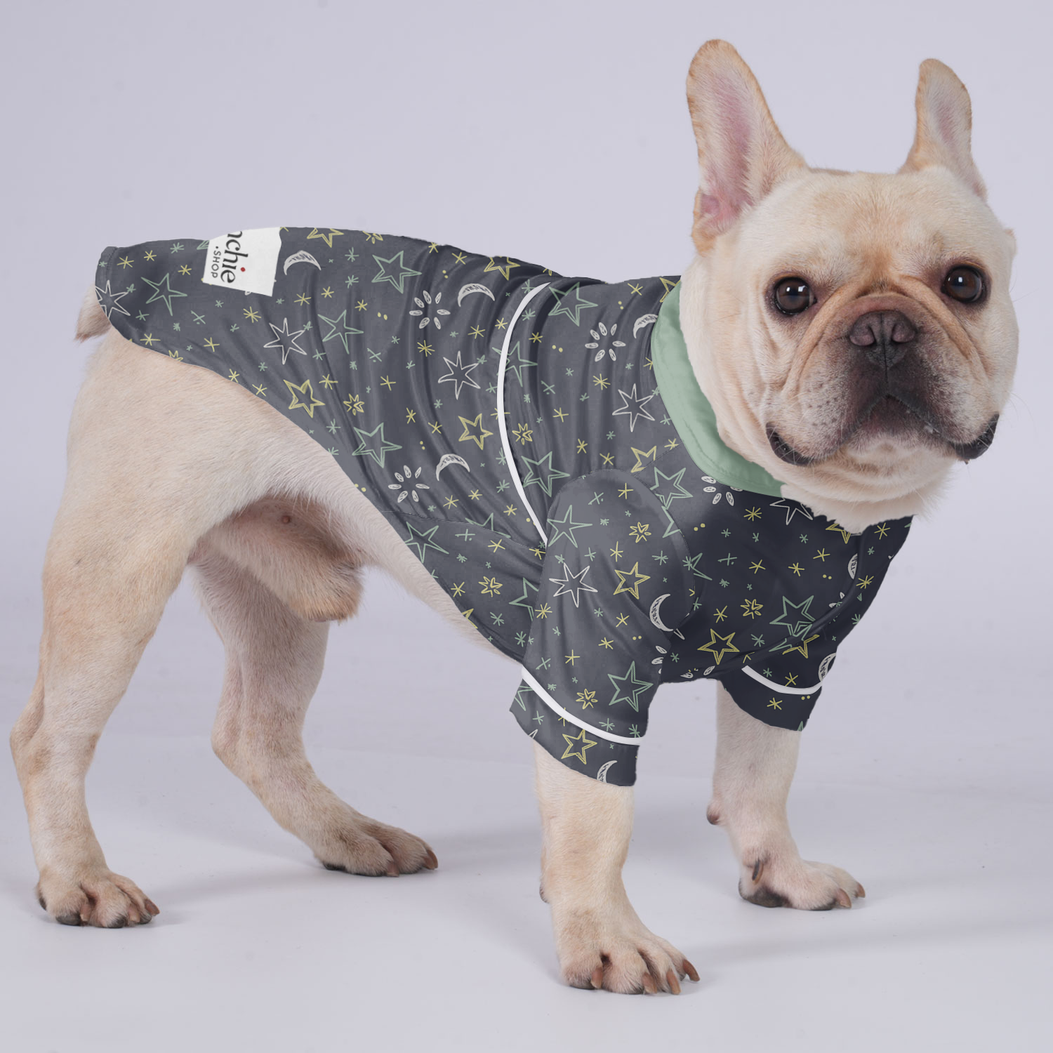Zoey French Bulldog Night Outfit for Brachycephalic Dogs-fadou