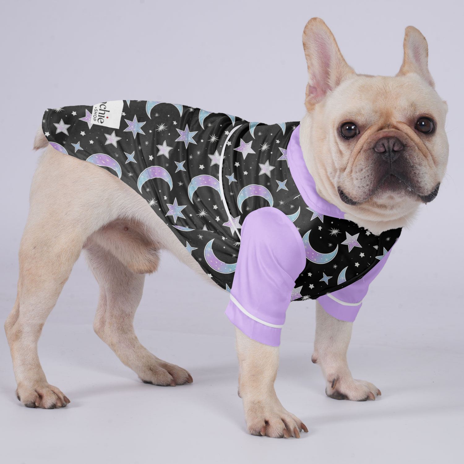 Charlie French Bulldog Pet Sleepwear for Flat-Face Breeds-fadou
