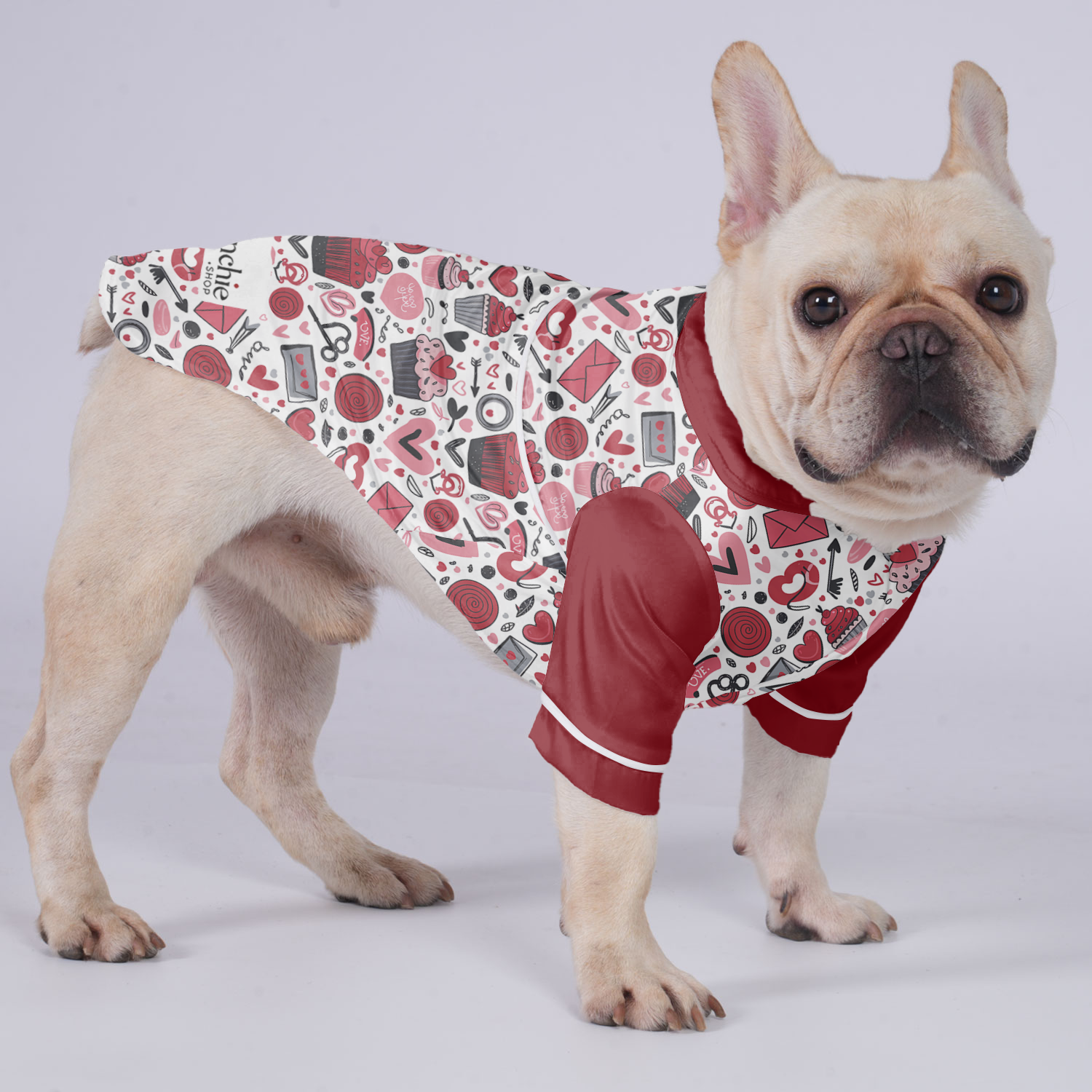 Lucy French Bulldog Pet Sleepwear for Brachycephalic Dogs-fadou