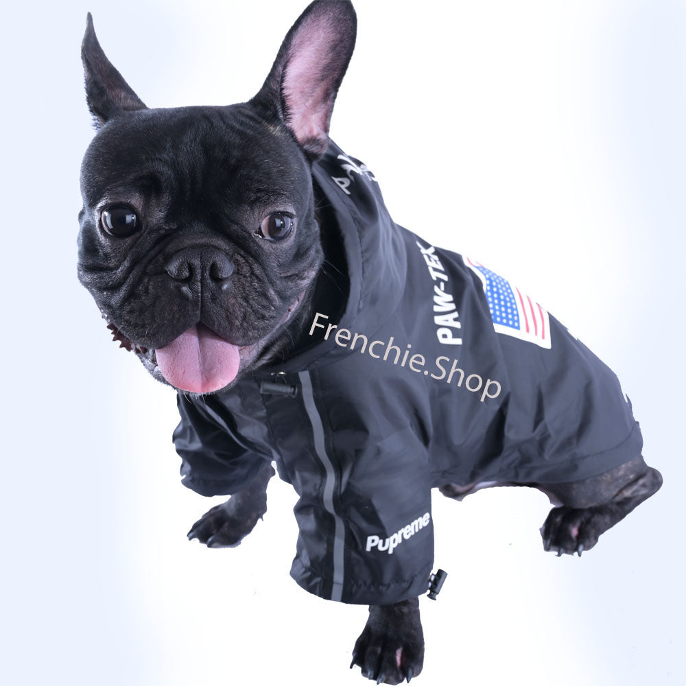 French Bulldog Stylish Rain Jacket for Short-Nosed Dogs-fadou