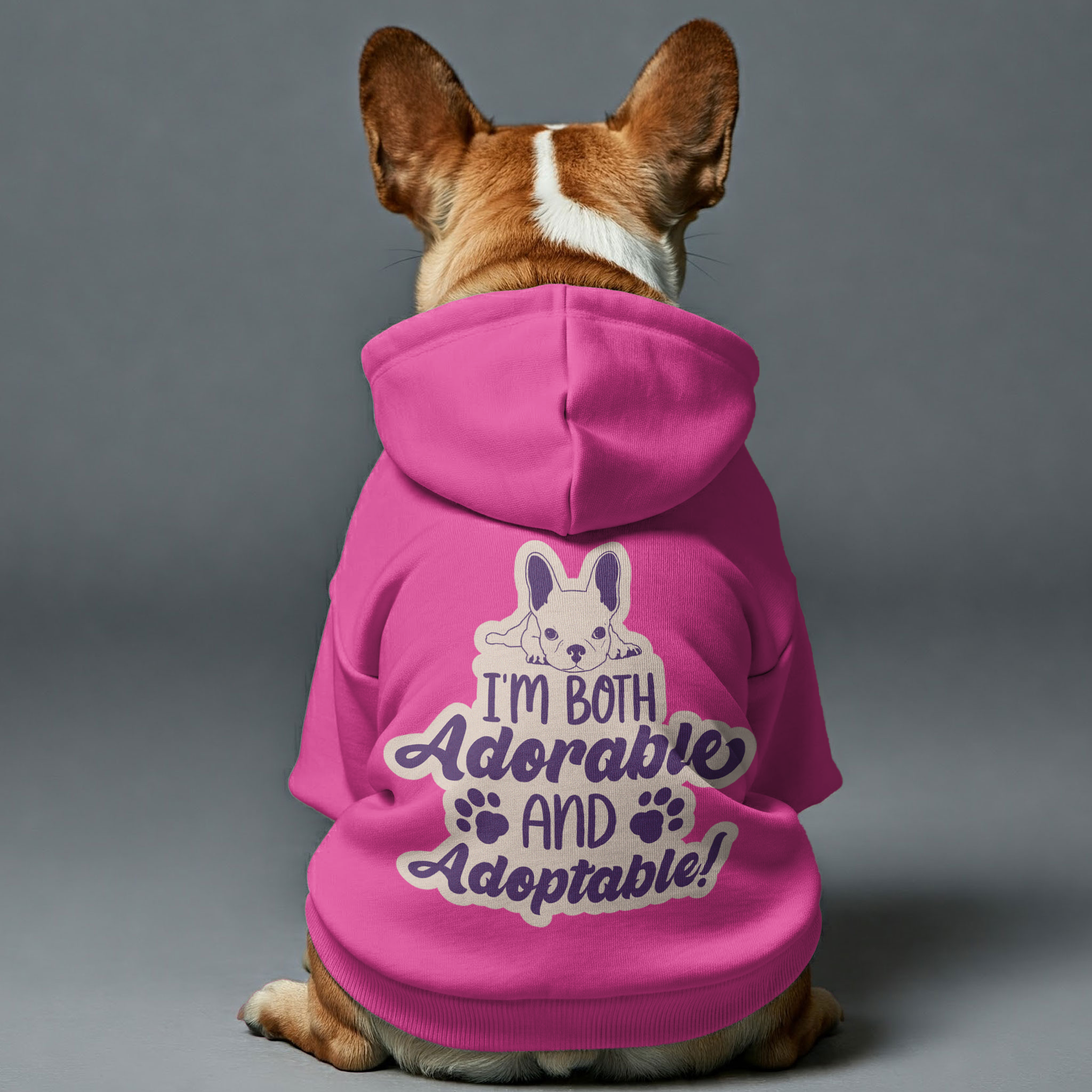 French Bulldog Cozy Pet Sweatshirt for Brachycephalic Dogs-fadou