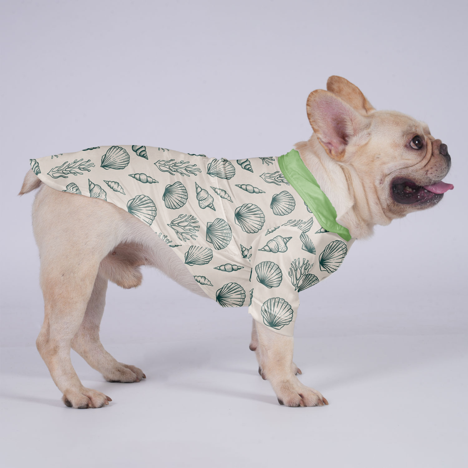 Bandit French Bulldog Cotton Tee for Outdoor Adventures-fadou