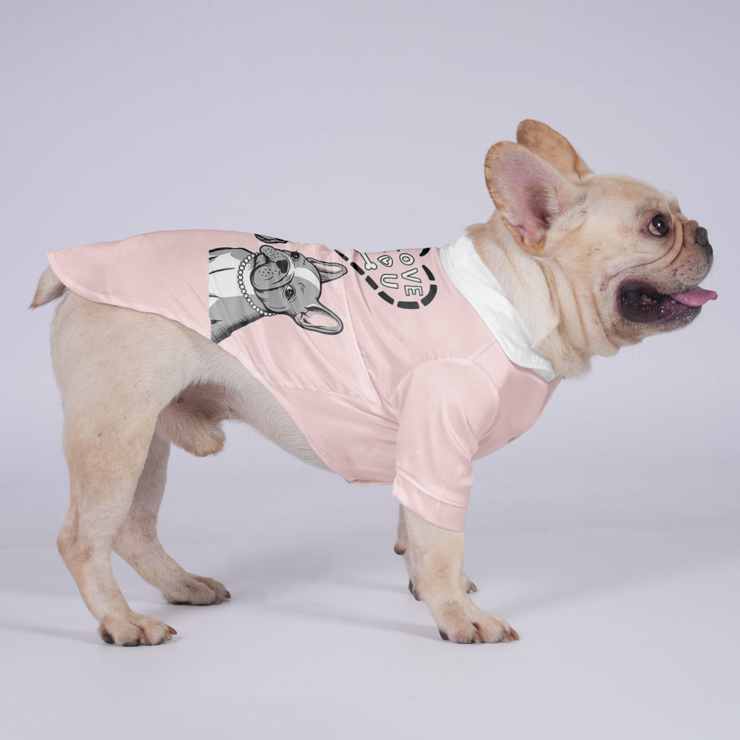 Lilly French Bulldog Cotton Tee for Brachycephalic Dogs-fadou
