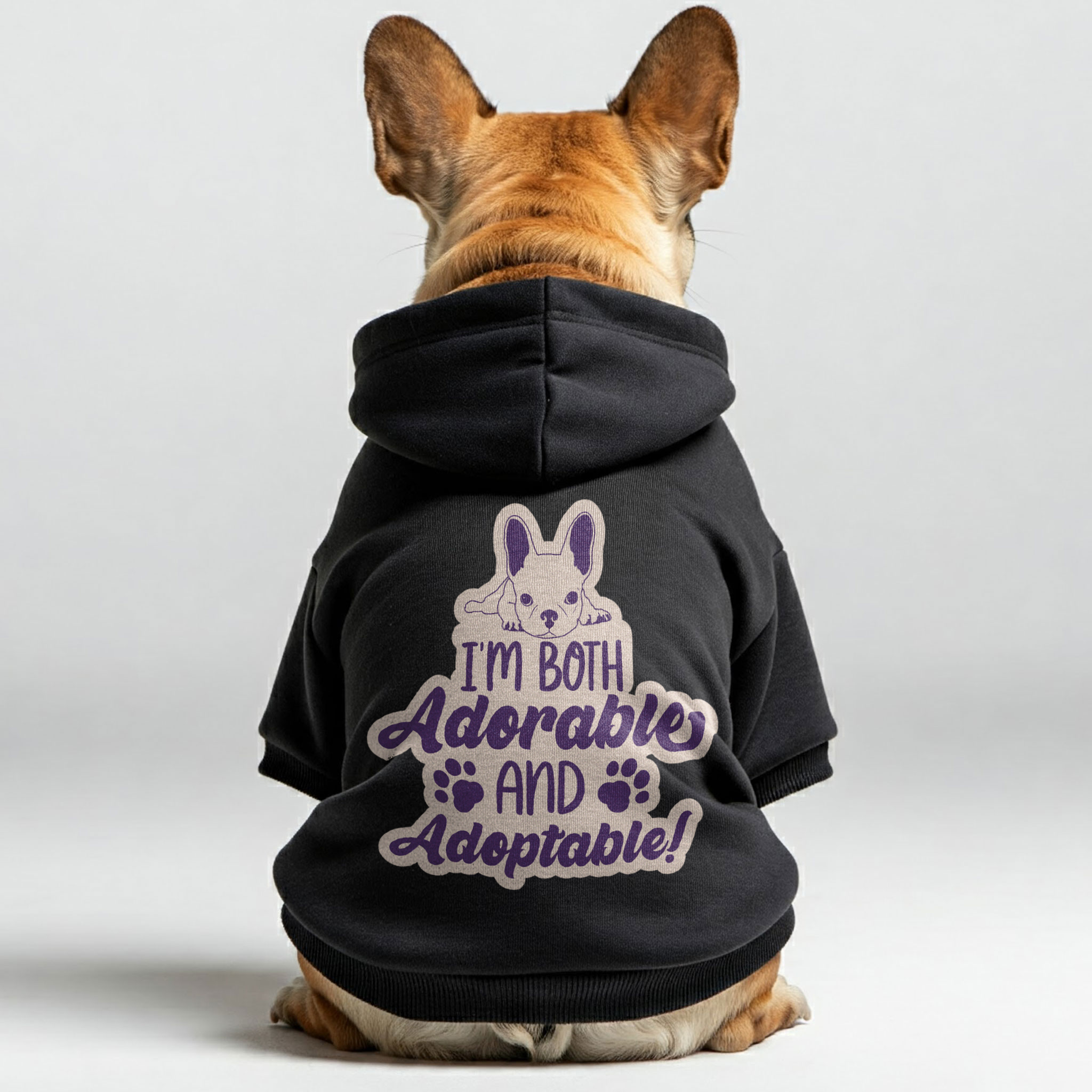 French Bulldog Cozy Pet Sweatshirt for Brachycephalic Dogs-fadou