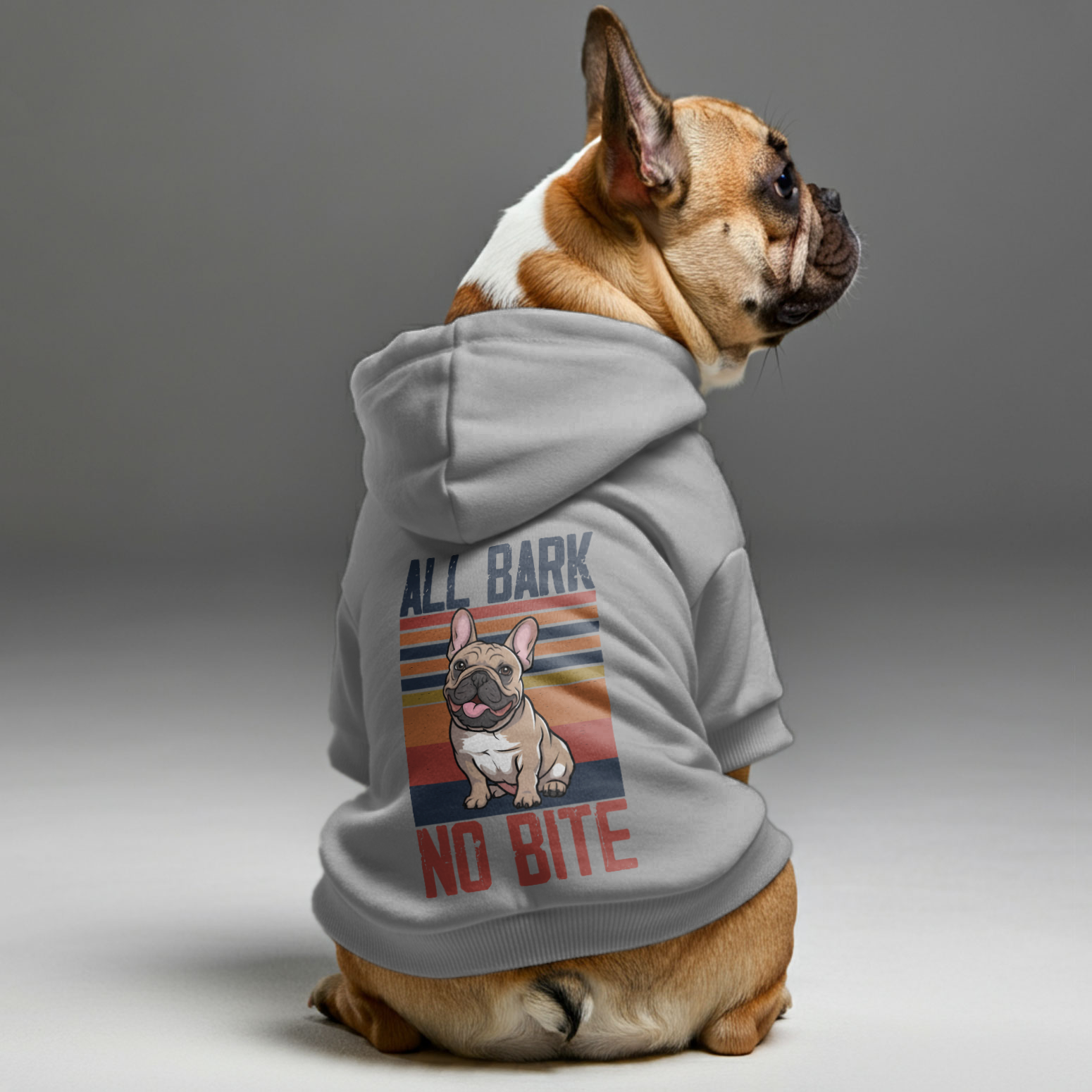 French Bulldog Stylish Fleece Hoodie for Short-Nosed Dogs-fadou