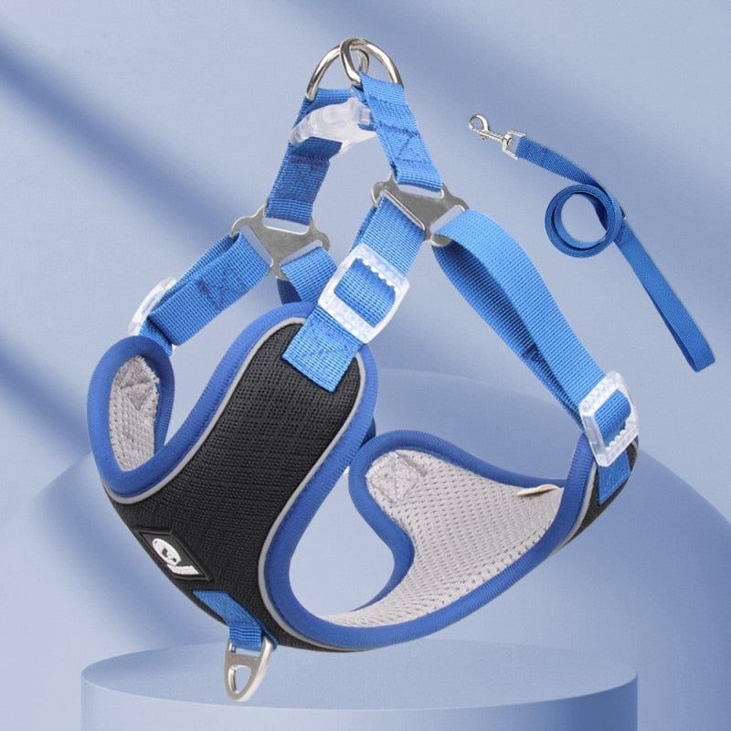 French Bulldog Adjustable No-Pull Vest for Small Breeds-fadou