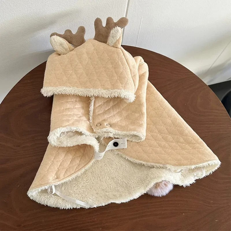 French Bulldog Warm Winter Jacket for Brachycephalic Dogs-fadou