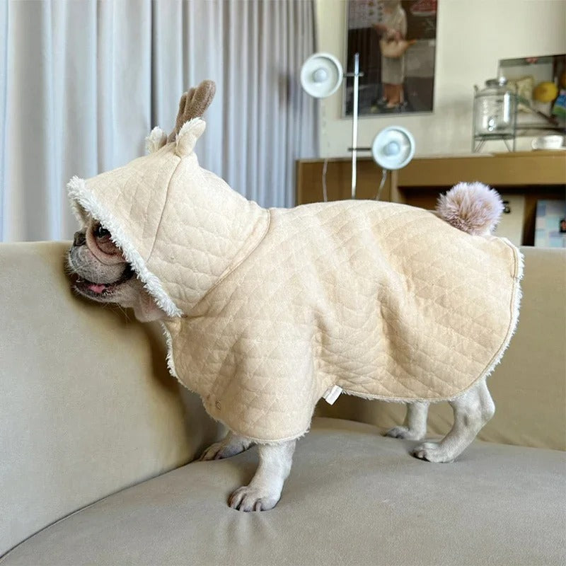French Bulldog Warm Winter Jacket for Brachycephalic Dogs-fadou