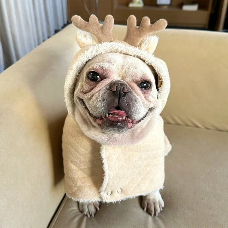 French Bulldog Warm Winter Jacket for Brachycephalic Dogs-fadou