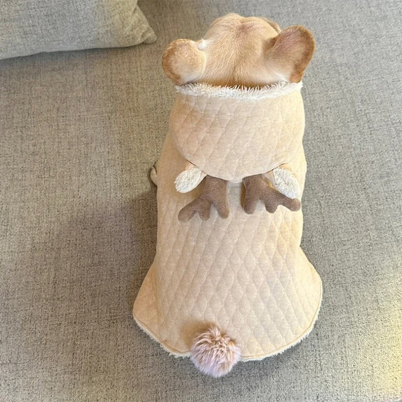 French Bulldog Warm Winter Jacket for Brachycephalic Dogs-fadou