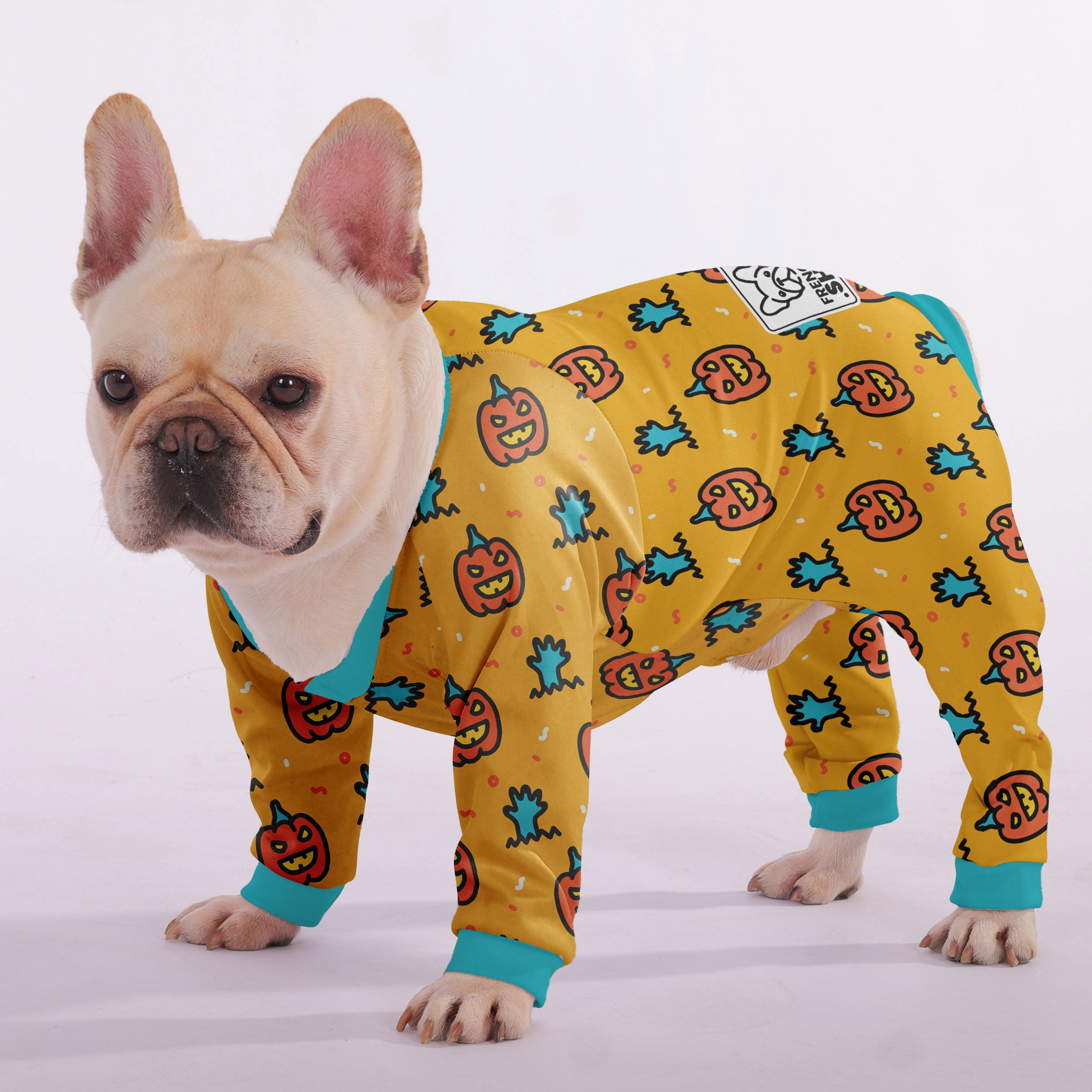 Archie French Bulldog Pet Sleepwear for Flat-Face Breeds-fadou