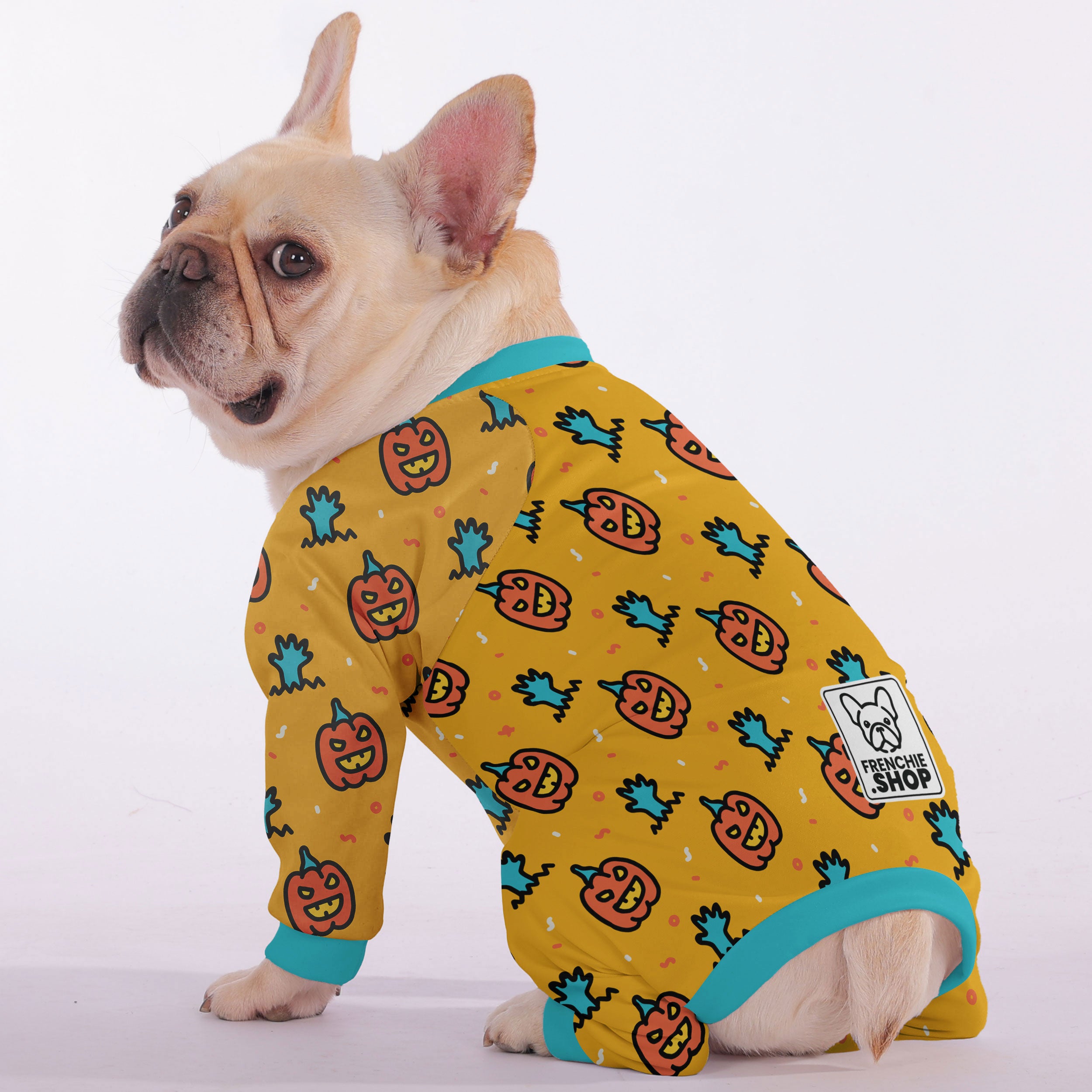 Archie French Bulldog Pet Sleepwear for Flat-Face Breeds-fadou
