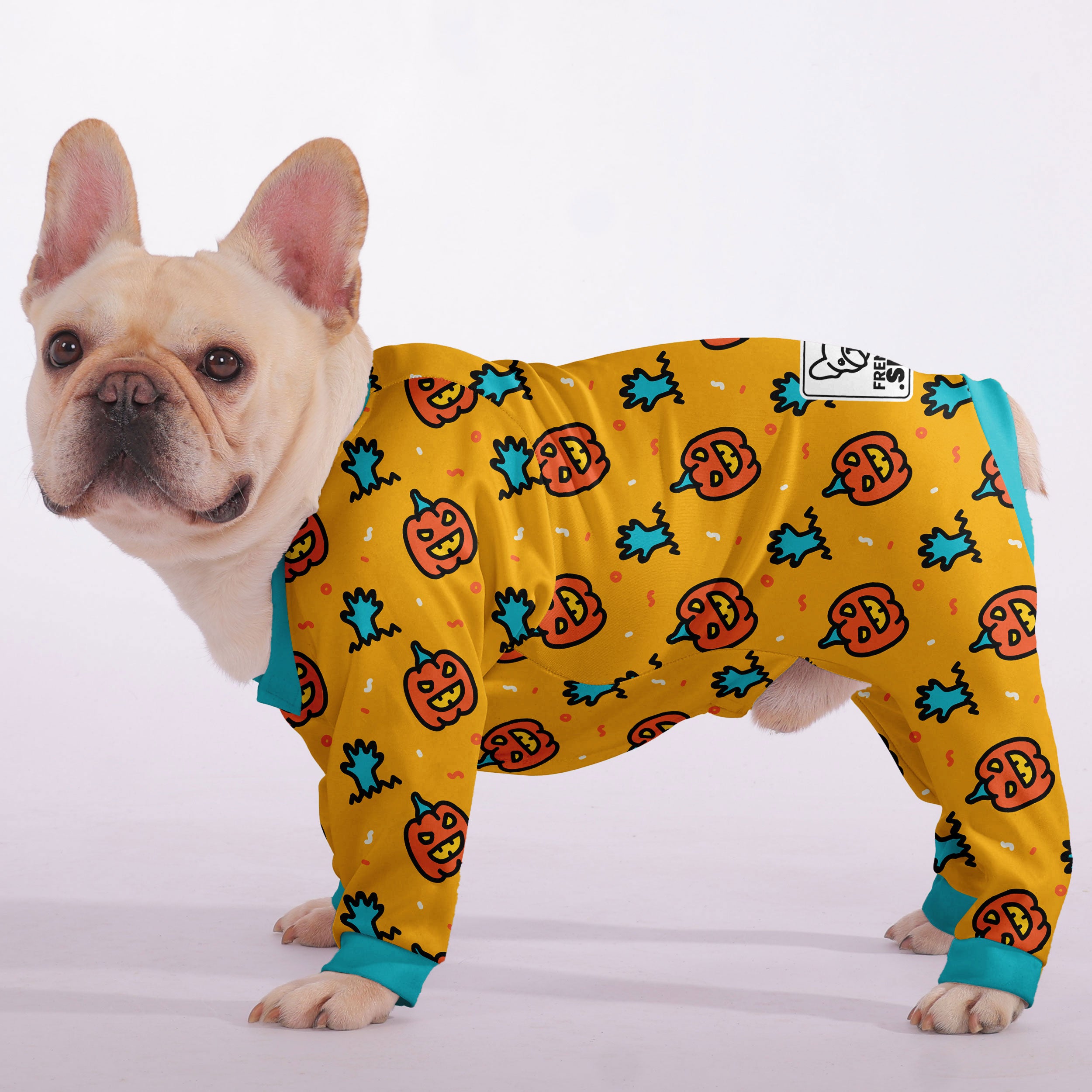 Archie French Bulldog Pet Sleepwear for Flat-Face Breeds-fadou