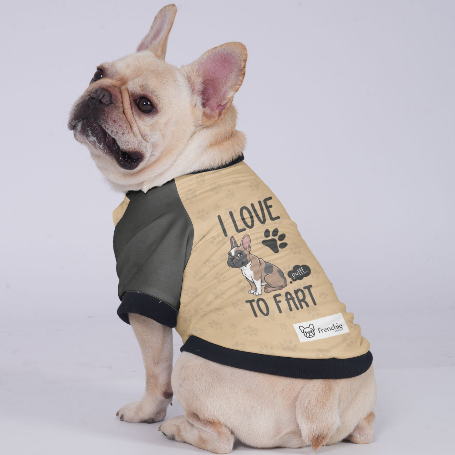 I Love to Fart - Jacket for French Bulldog for Outdoor Adventures-fadou