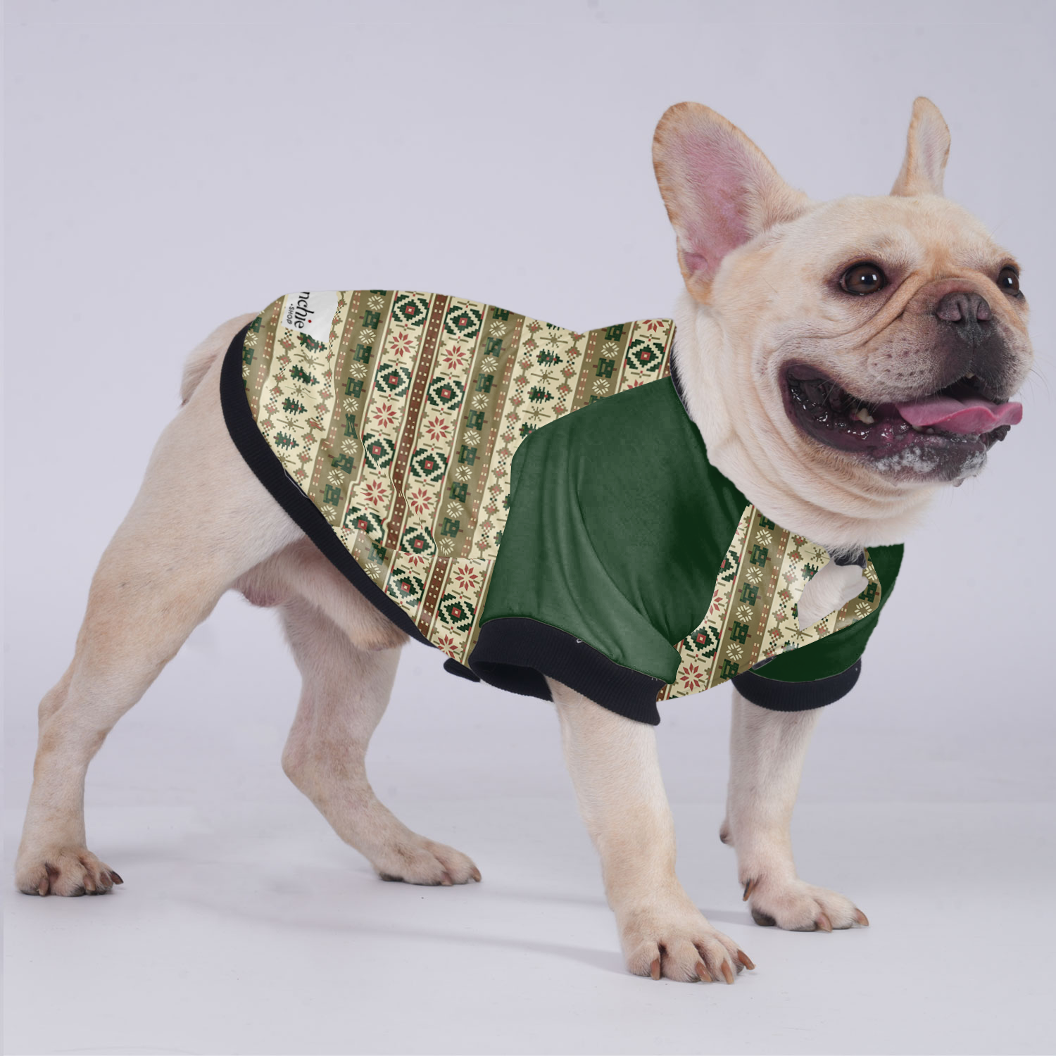 Teddy French Bulldog Warm Outerwear for Short-Nosed Dogs-fadou