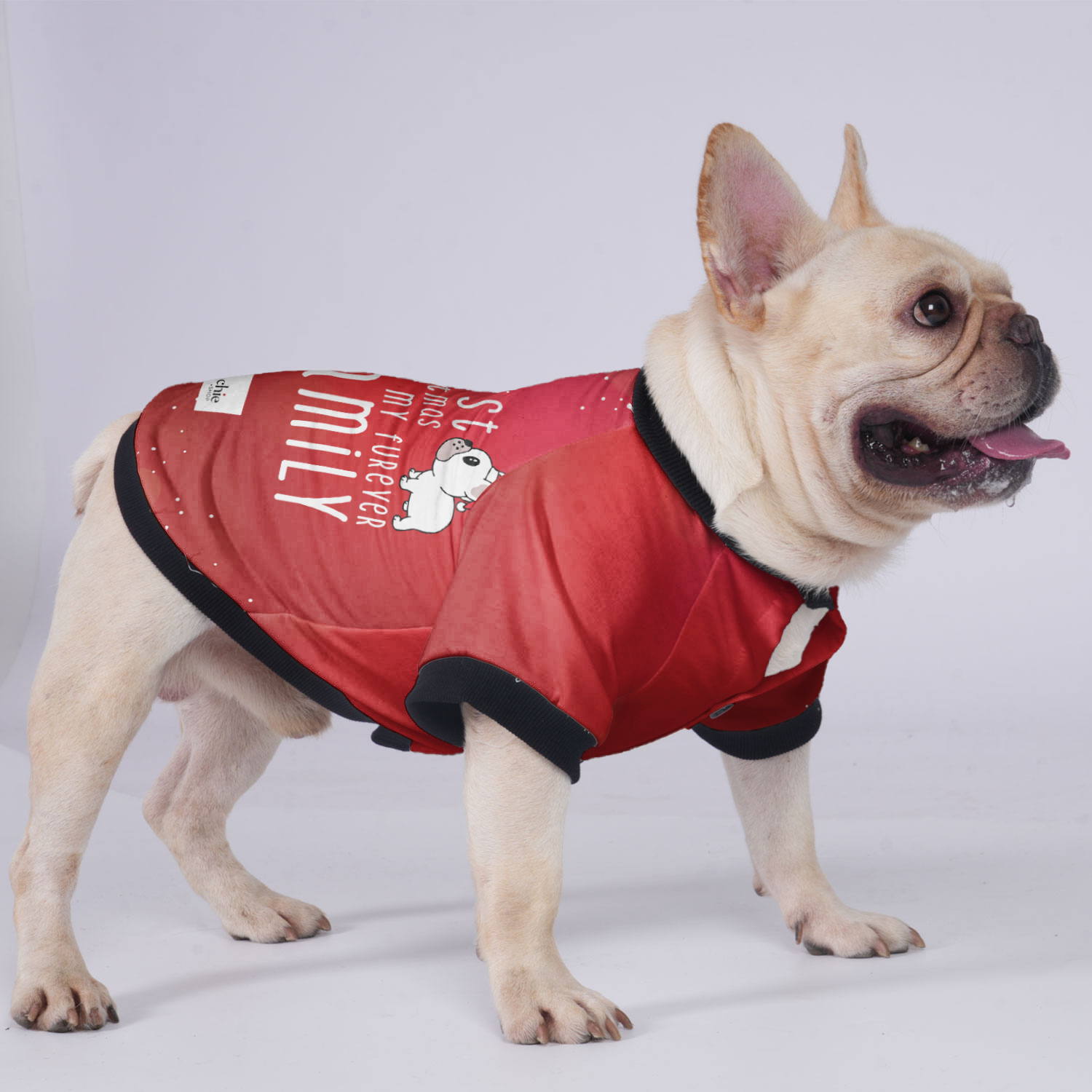 French Bulldog Christmas Warm Outerwear for Playtime Fun-fadou