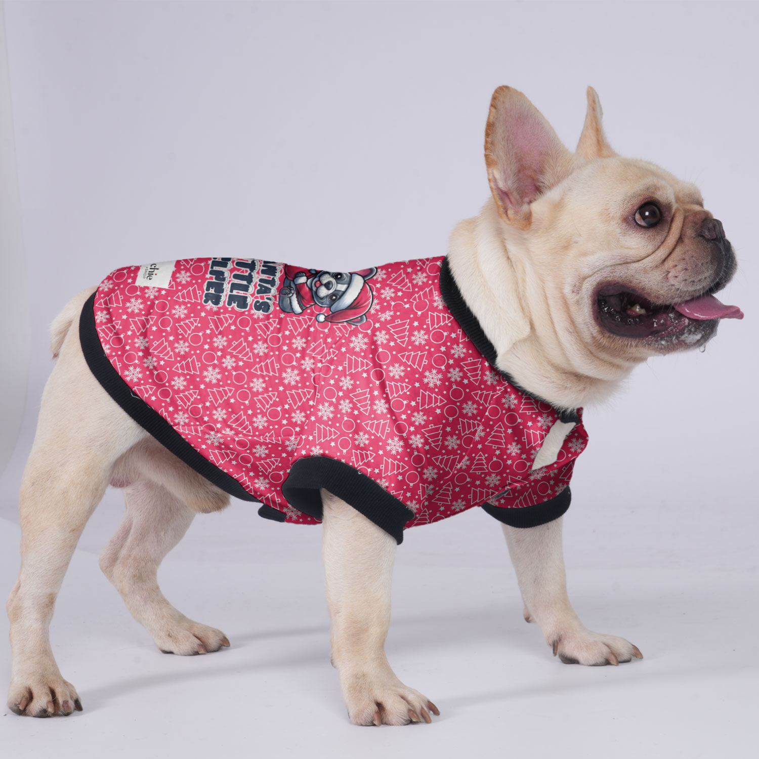 SANTA'S LITTLE HELPER - Jacket for French Bulldog for Stocky Dogs-fadou