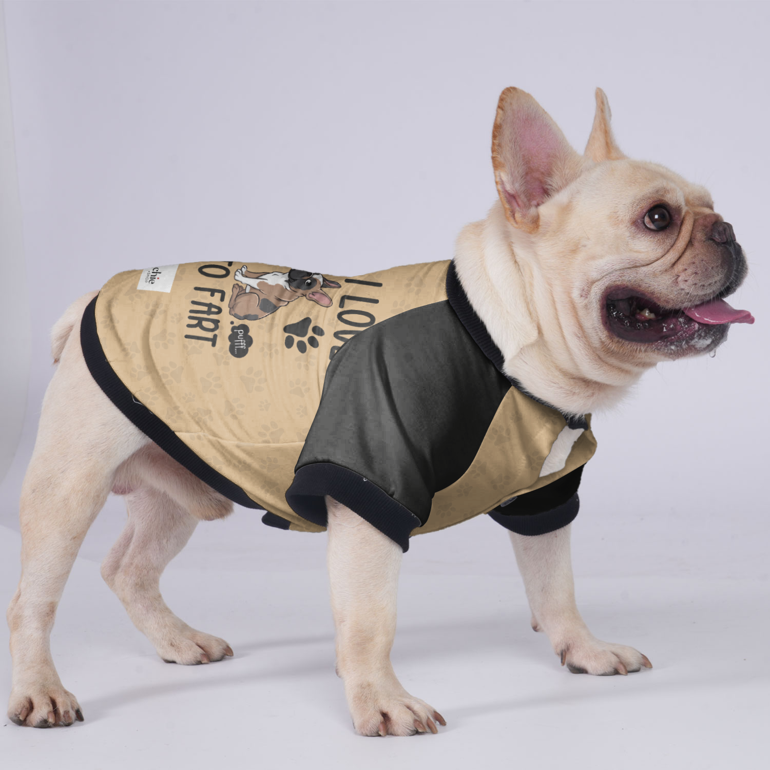 I Love to Fart - Jacket for French Bulldog for Outdoor Adventures-fadou