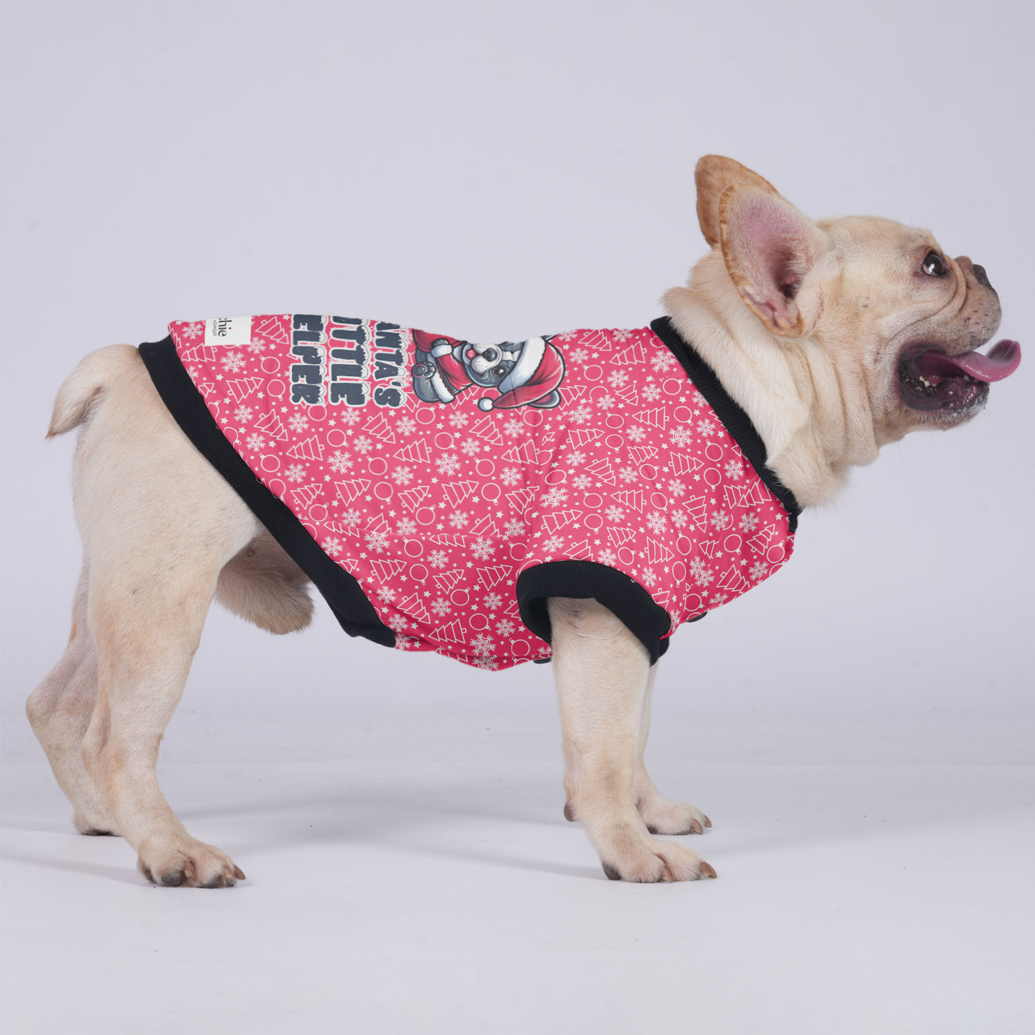 SANTA'S LITTLE HELPER - Jacket for French Bulldog for Stocky Dogs-fadou