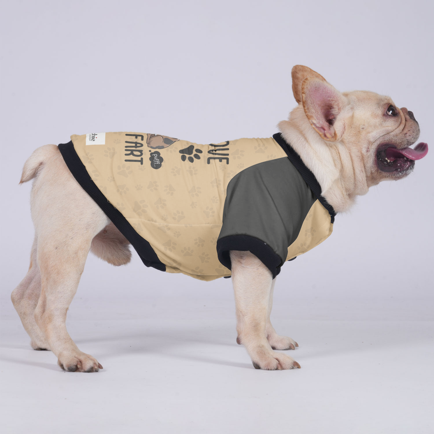 I Love to Fart - Jacket for French Bulldog for Outdoor Adventures-fadou