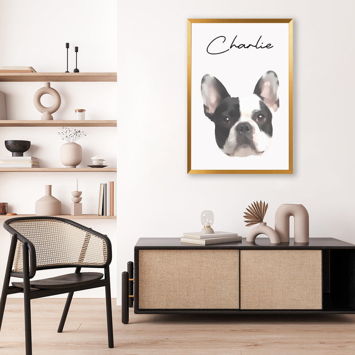 French Bulldog Personalized Decorative Canvas for Dog Moms & Dads-fadou