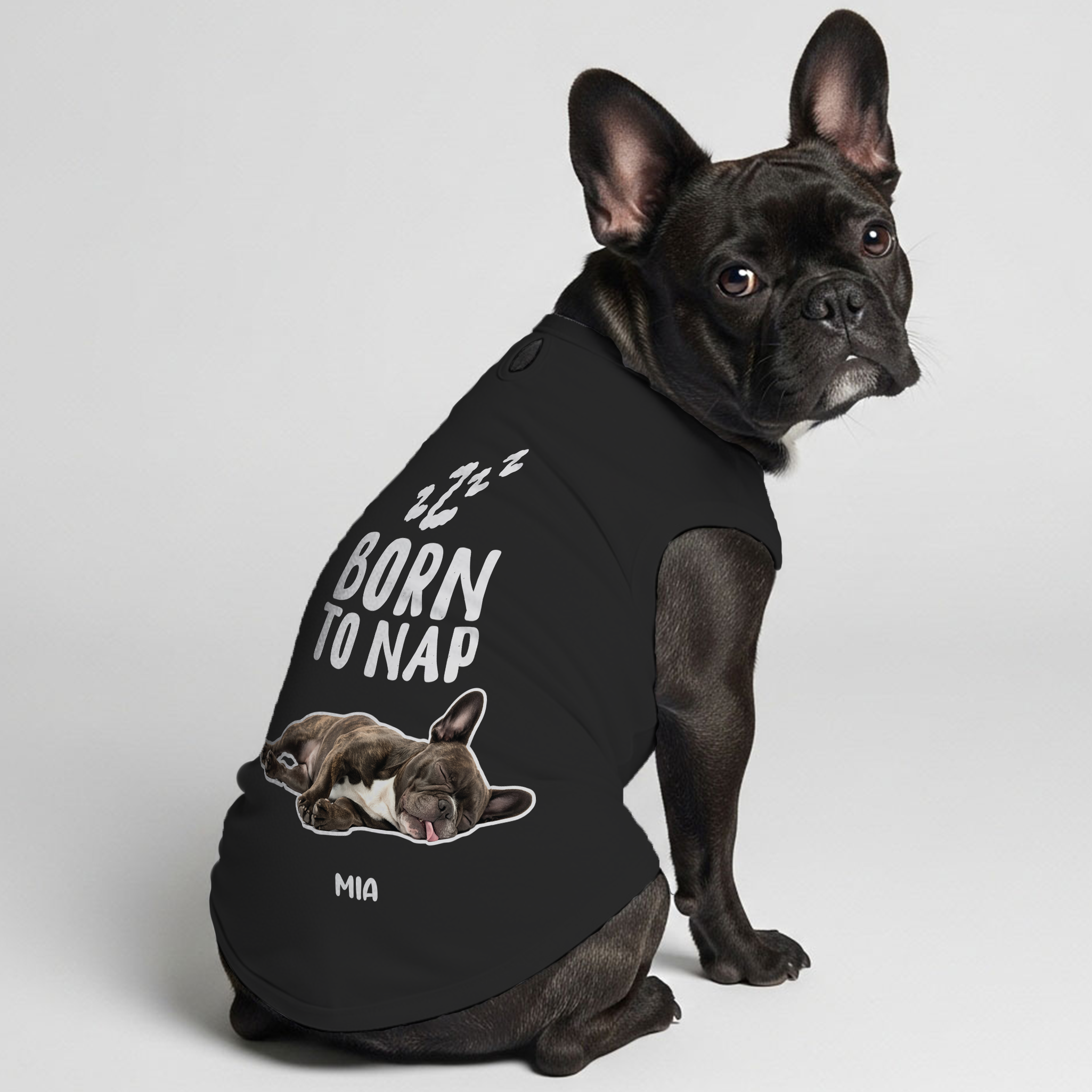 French Bulldog Personalized Graphic Tee for Everyday Wear-fadou