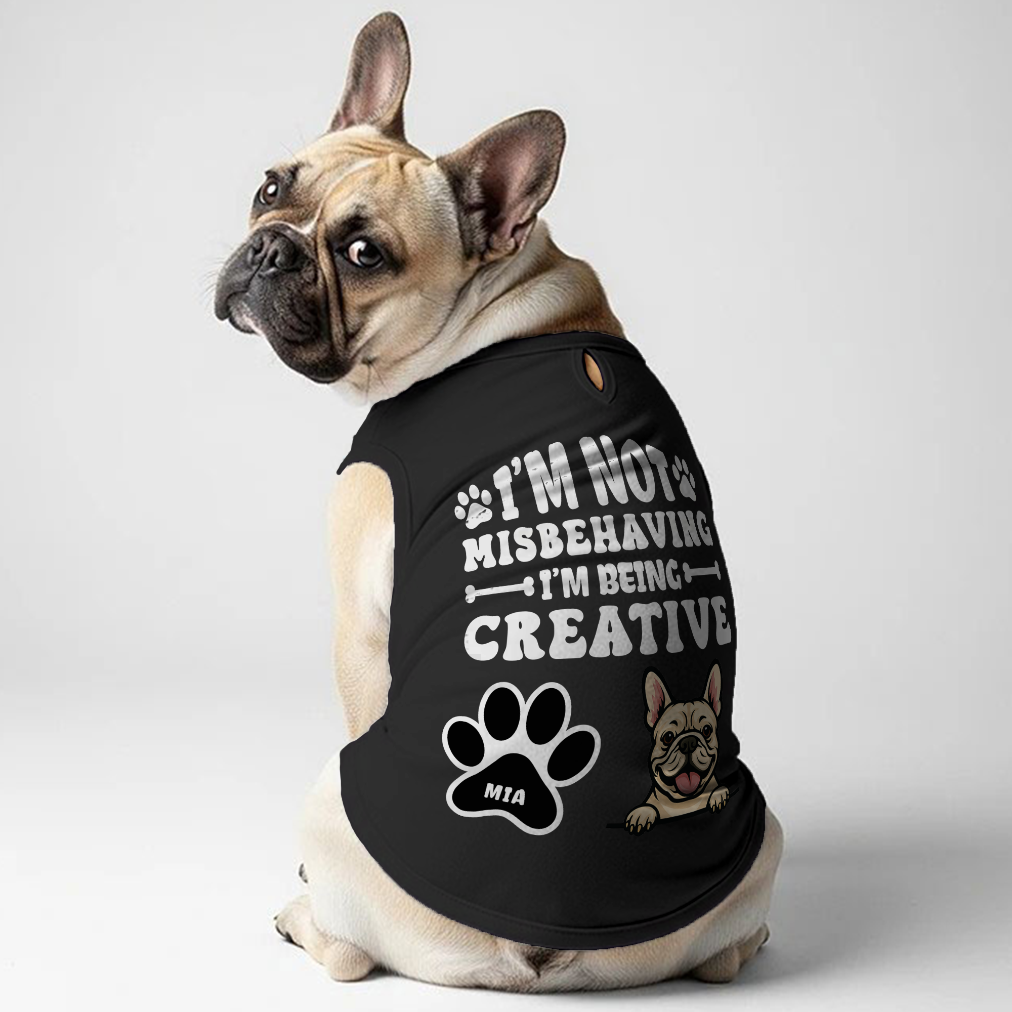 Frenchie Personalized Dog Lover Tee for Frenchie Enthusiasts-fadou