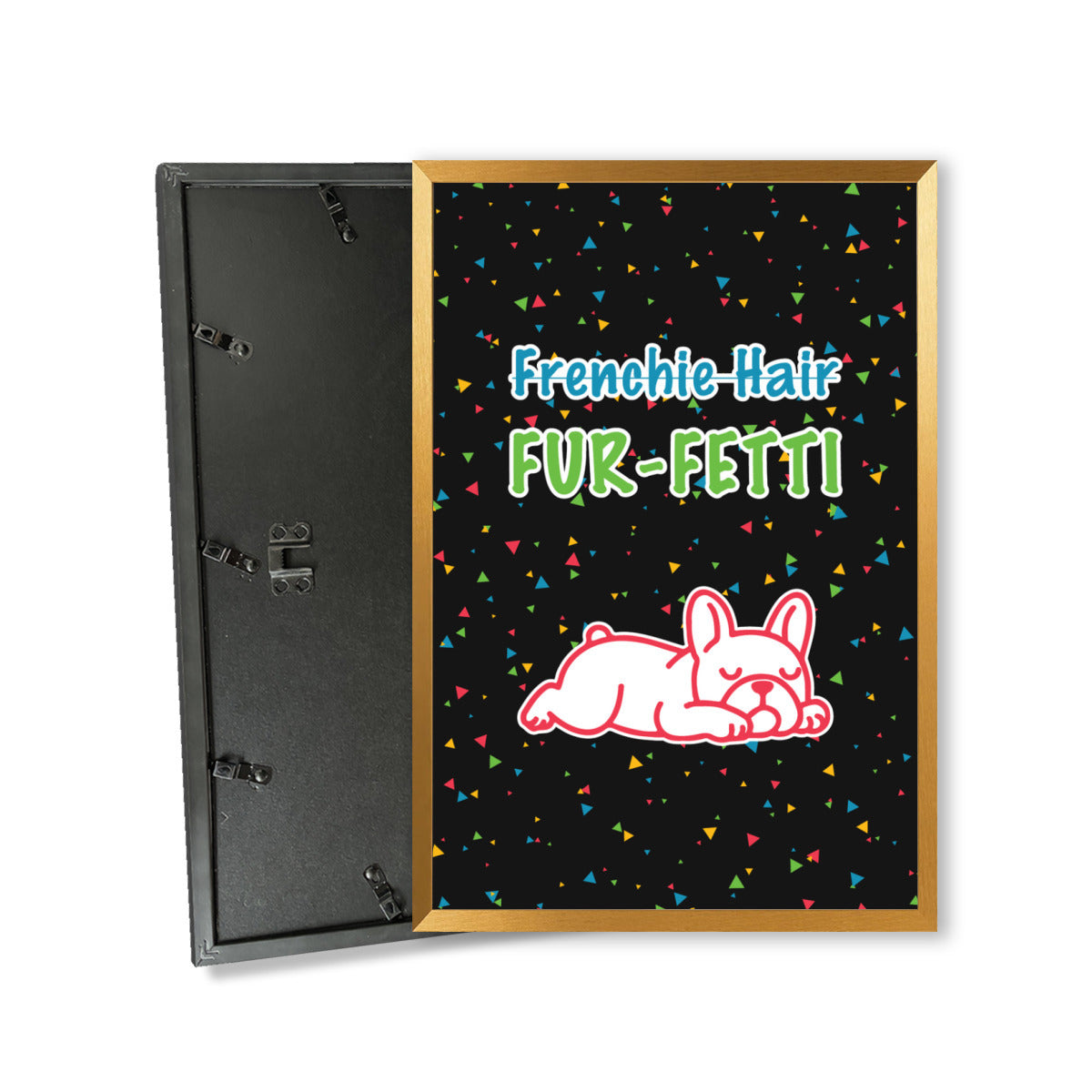 FUR French Bulldog Canvas Wall Art for Frenchie Enthusiasts-fadou