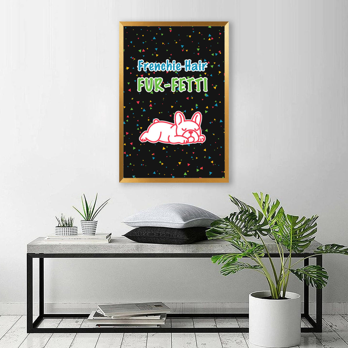 FUR French Bulldog Canvas Wall Art for Frenchie Enthusiasts-fadou