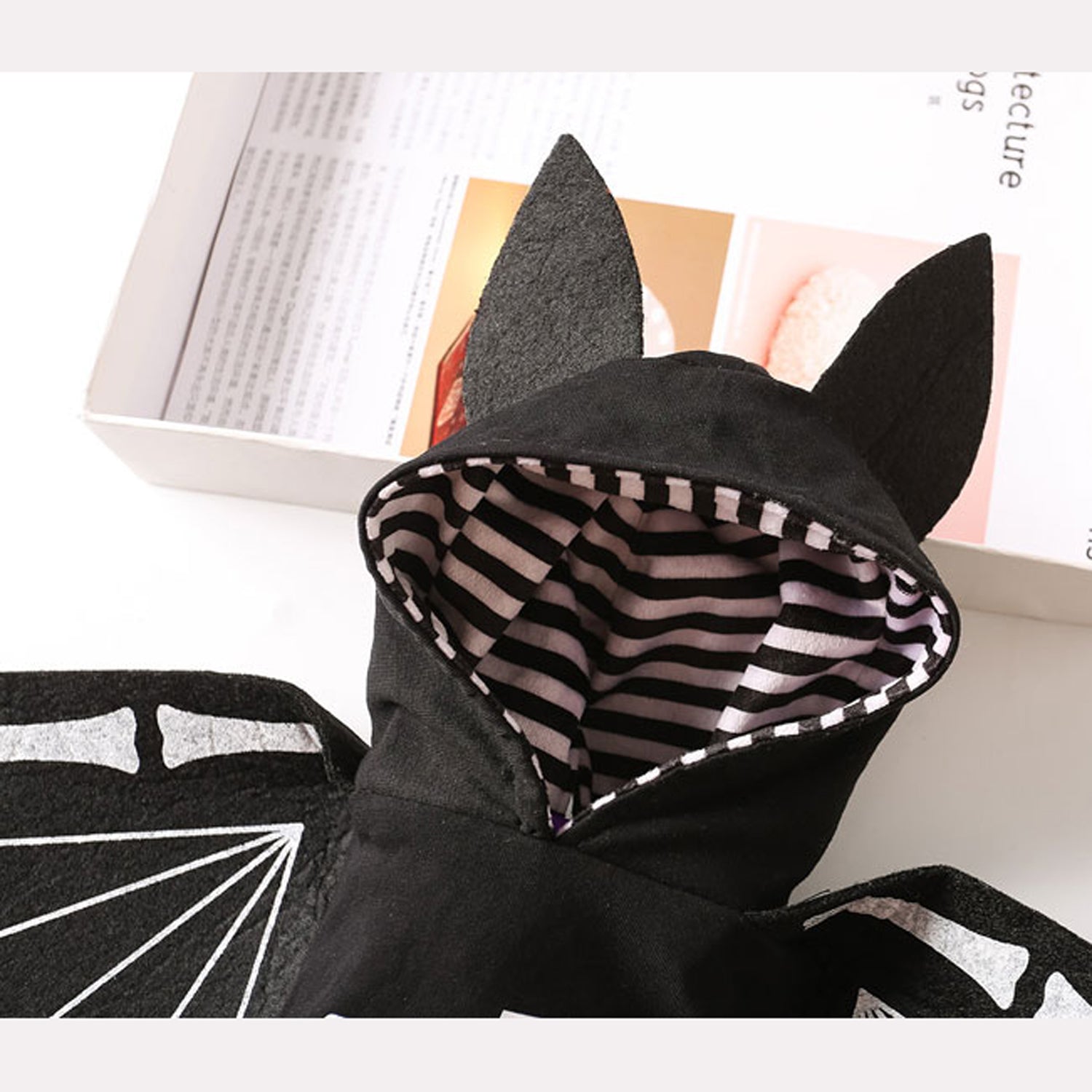 BatSkull Frenchie Skeleton Bat Costume – Funny for Dog Lovers and Owners-fadou