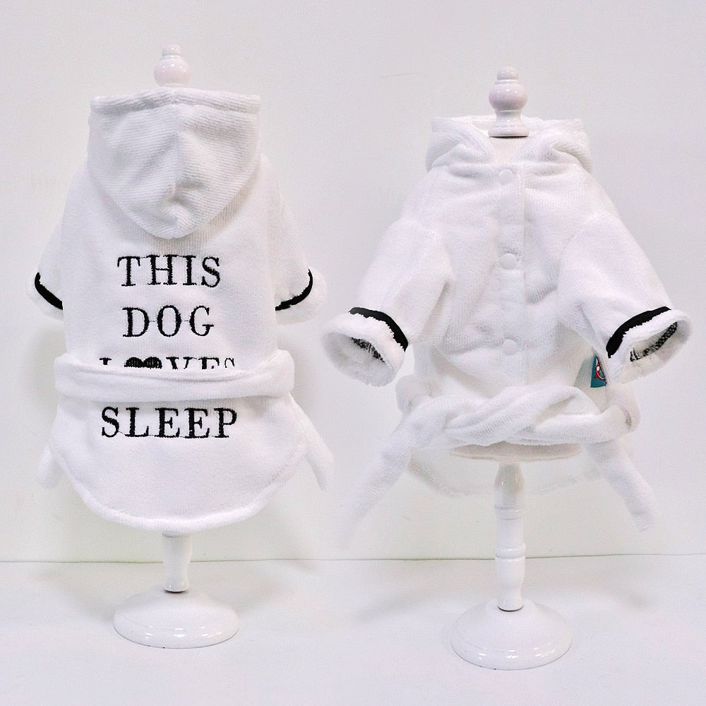 Bathrobe French Bulldog Bath Robe for Frenchie Enthusiasts-fadou