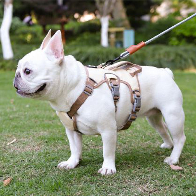Reflective No-Pull Walking Harness for Brachycephalic Dogs-fadou